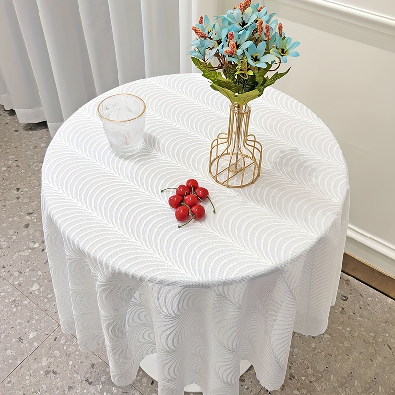 Kadut Mantel cuadrado blanco de 70 x 70 pulgadas para mesa cuadrada o  redonda, resistente, mantel lavable para fiestas, bodas, cocina,  restaurante