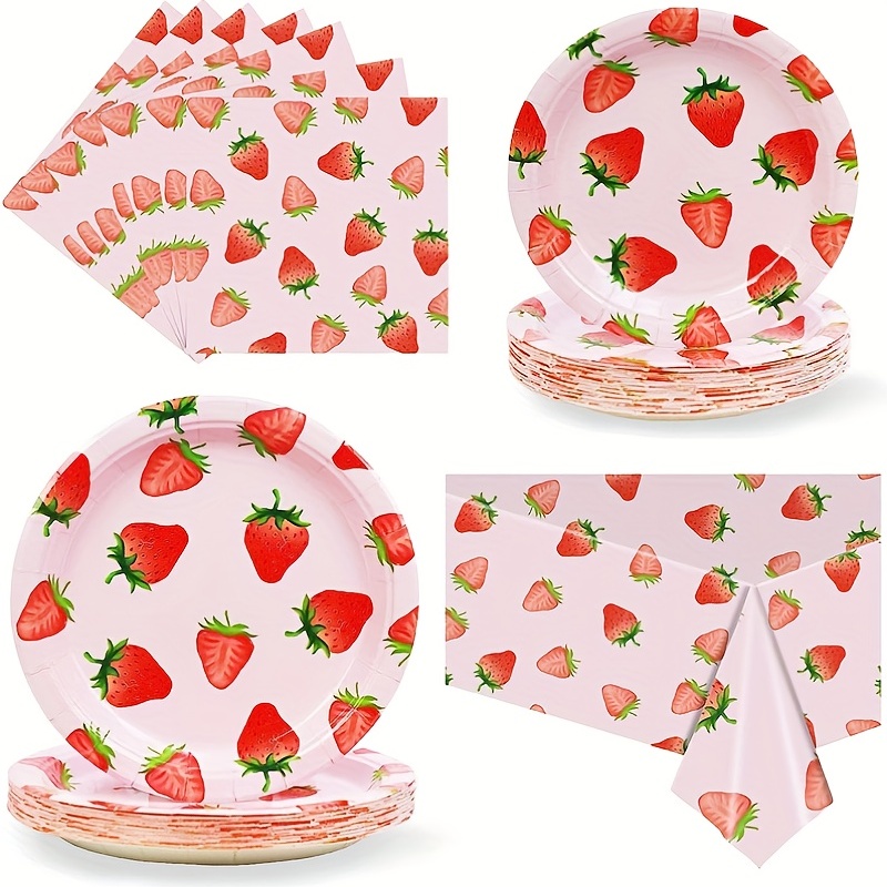 50Pcs 6 -9 Inch Disposable Party Paper Plate White DIY Baby Birthday Party  Decoration Paper Dinner