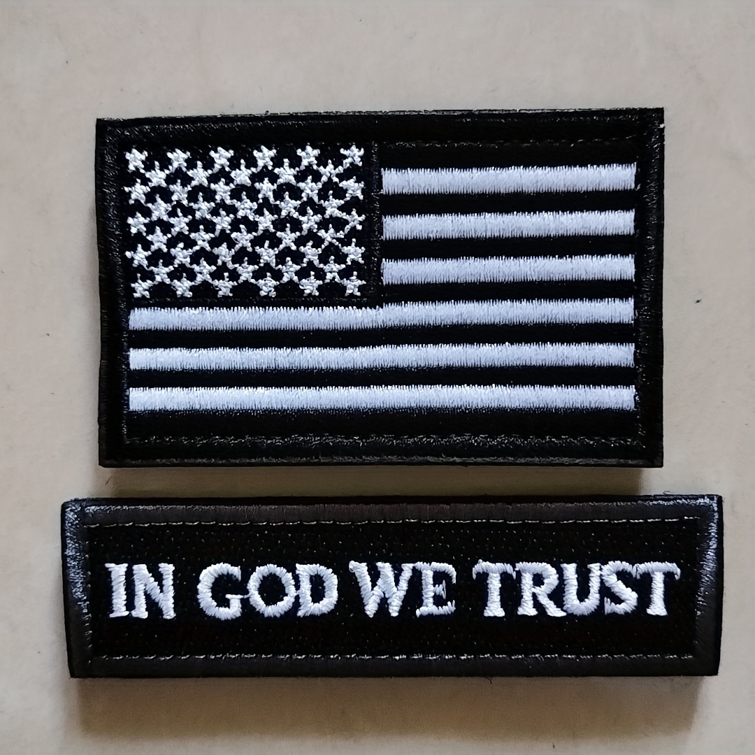 Us America Embroidered Fabric Patch Usa Flag Tactical Badge - Temu