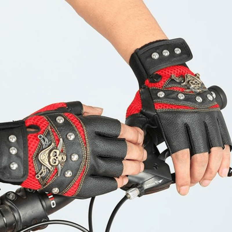 Guante Sin Dedos Estilo Punk Mujer Guantes Rasgados Cosplay - Temu