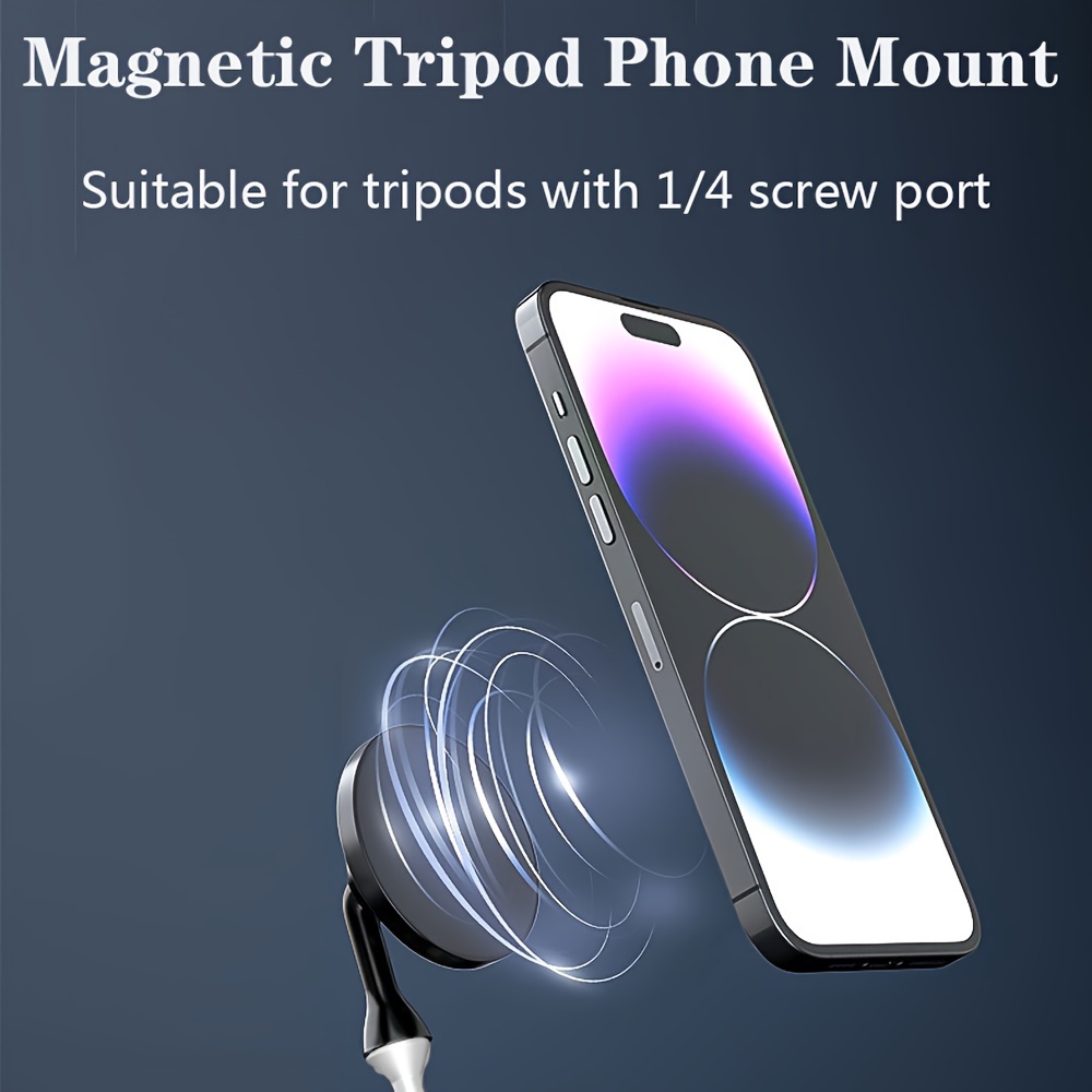 Adaptador universal para trípode de teléfono con control remoto inalámbrico  para cámara, soporte para teléfono celular con abrazadera ajustable para