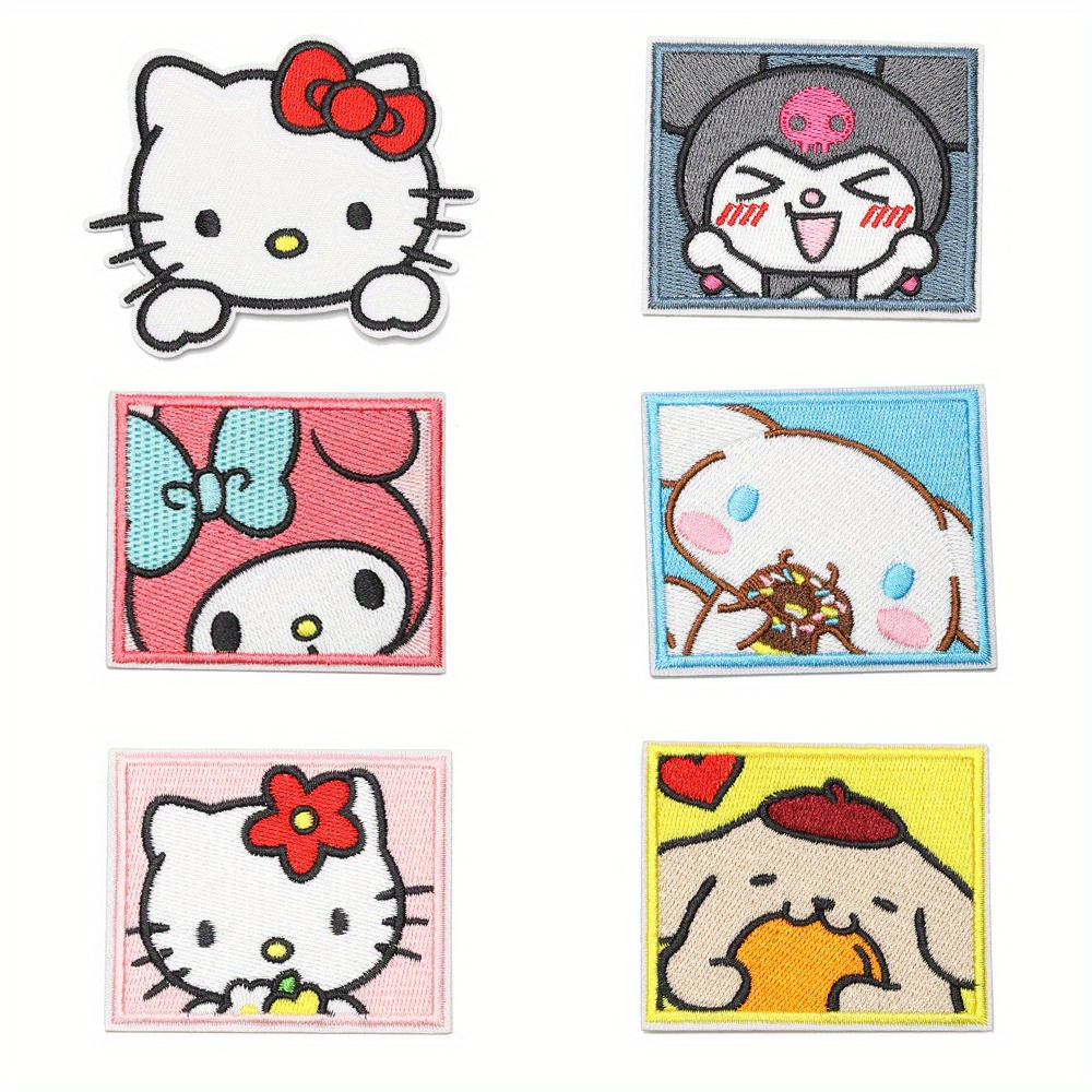 New Hello Kitty Iron on Patches, Very Cute, Kid Patches, Cartoon Patches,  Personalized Gifts, Iron on Patches 