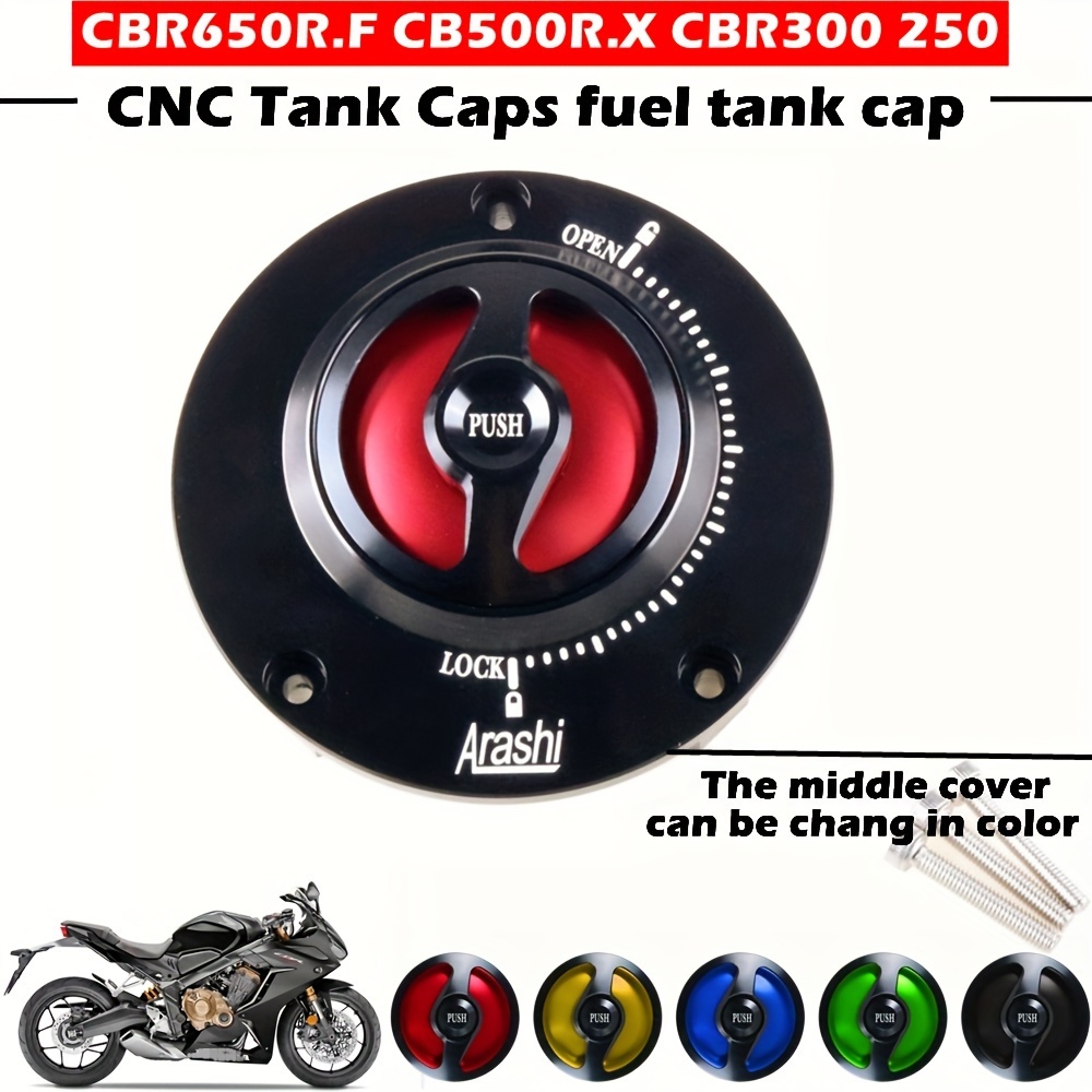 Motorcycle Fuel Gas Tank Cap Cover Lock Key Fit for Honda CB300r