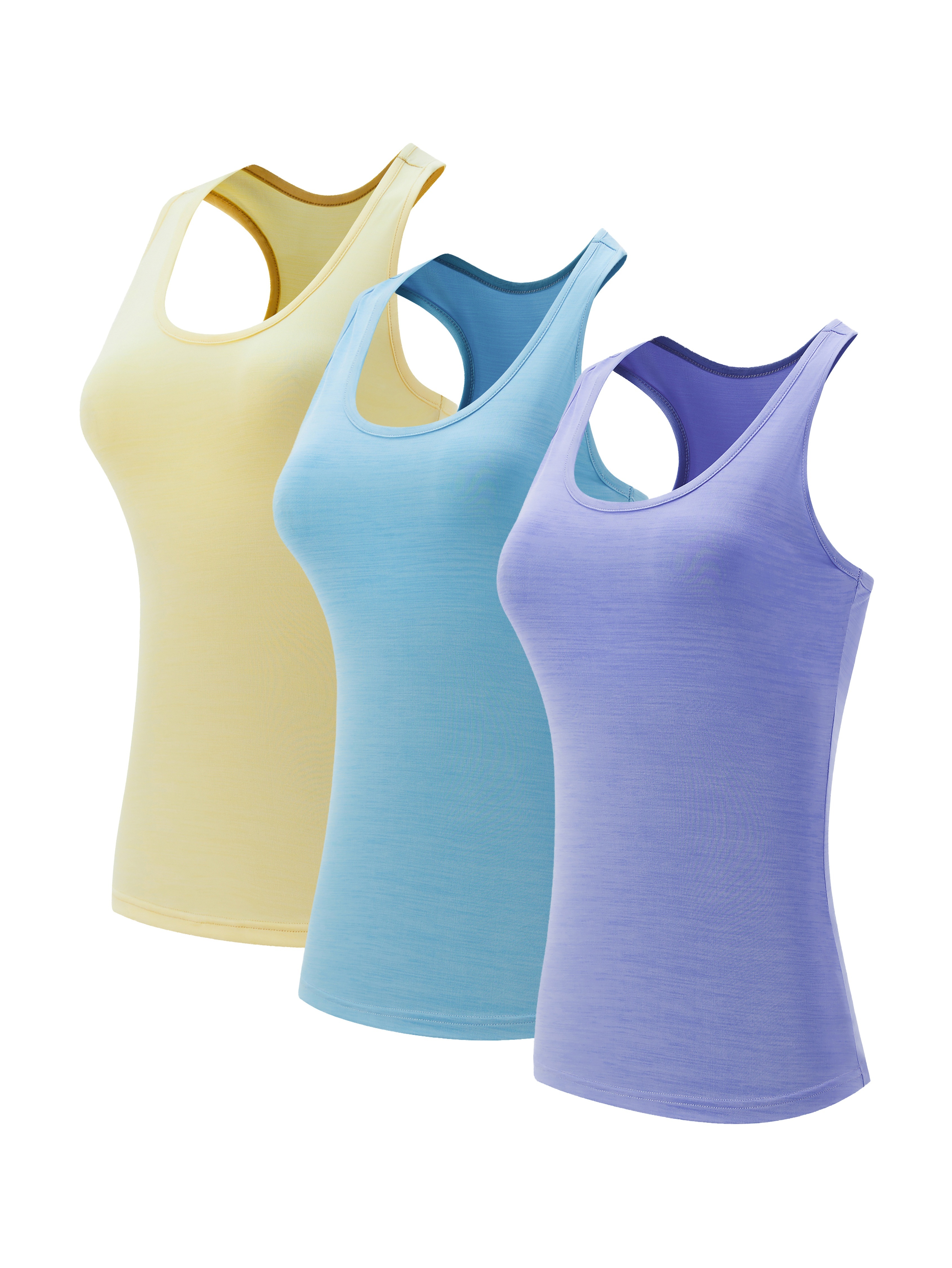 Workout Tank Tops For Women Built In Bra, Athletic Racerback Running Sports  Cami Tank Top, Women's Tops