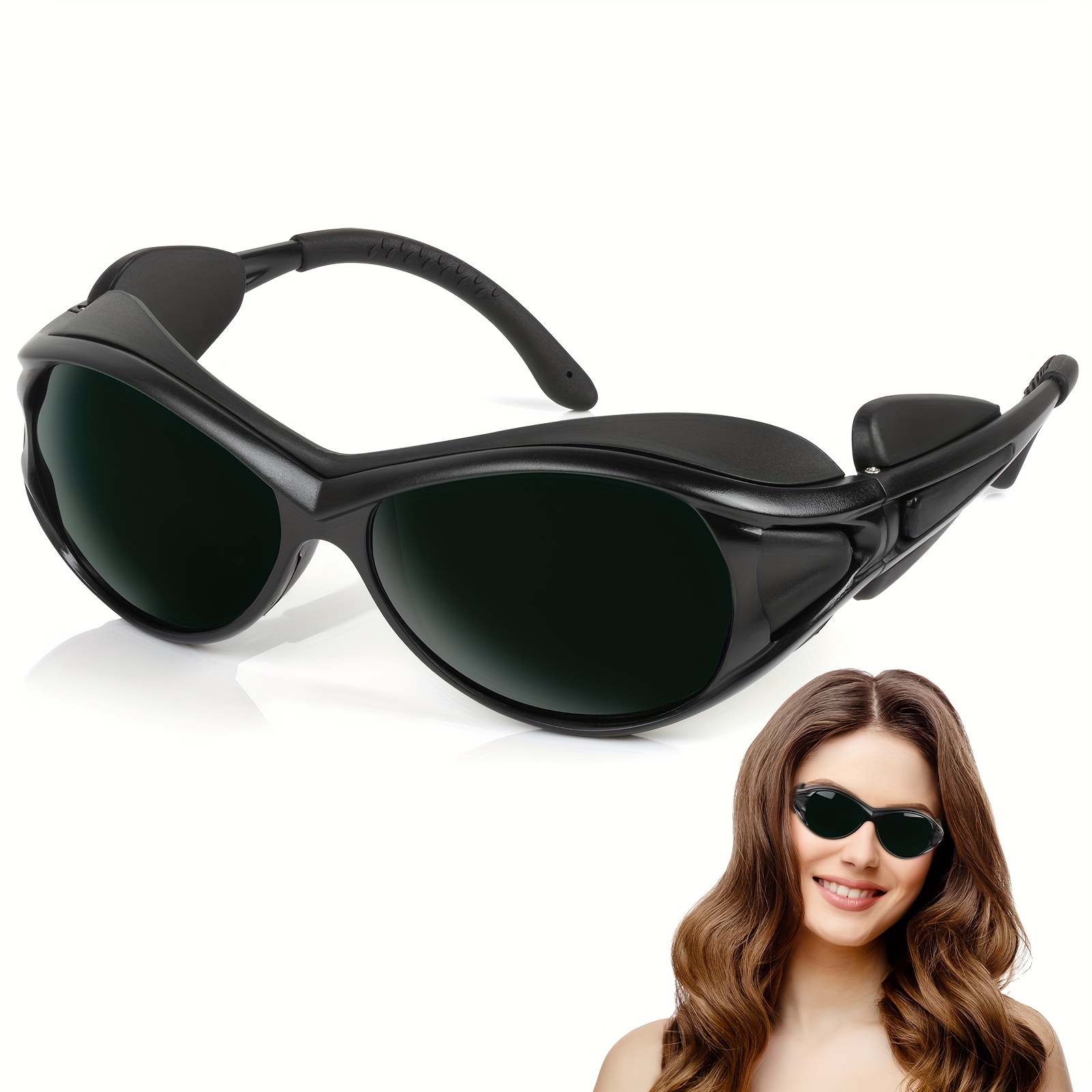 Gafas de bronceado para protección ocular, protección ocular para gafas de  terapia de luz roja, gafas de seguridad láser IPL para tratamiento de