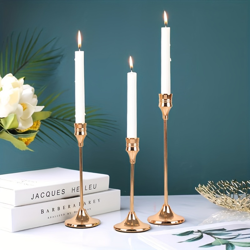 Candlestick Holder Indoor Home Decor - Resin Vintage Candle Holder Gold  Bird Christmas Decorations Holiday Wedding Tabletop Centerpiece Candle  Sticks