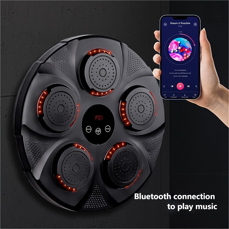 Smart Bluetooth Music Boxing Machine, Wall Mounted Boxing Equipment Game,  Boxing Training Target Wall Punching Bag For Kids Adults Home Workout  Stress