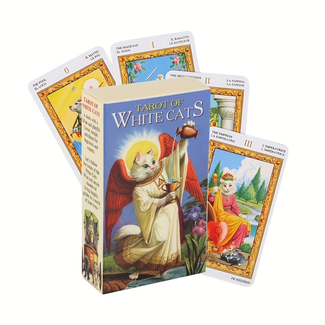 Cartas de Tarot Rider Waite para niña, baraja de adivinación para uso  Personal, versión completa en inglés y español, juego de mesa - AliExpress