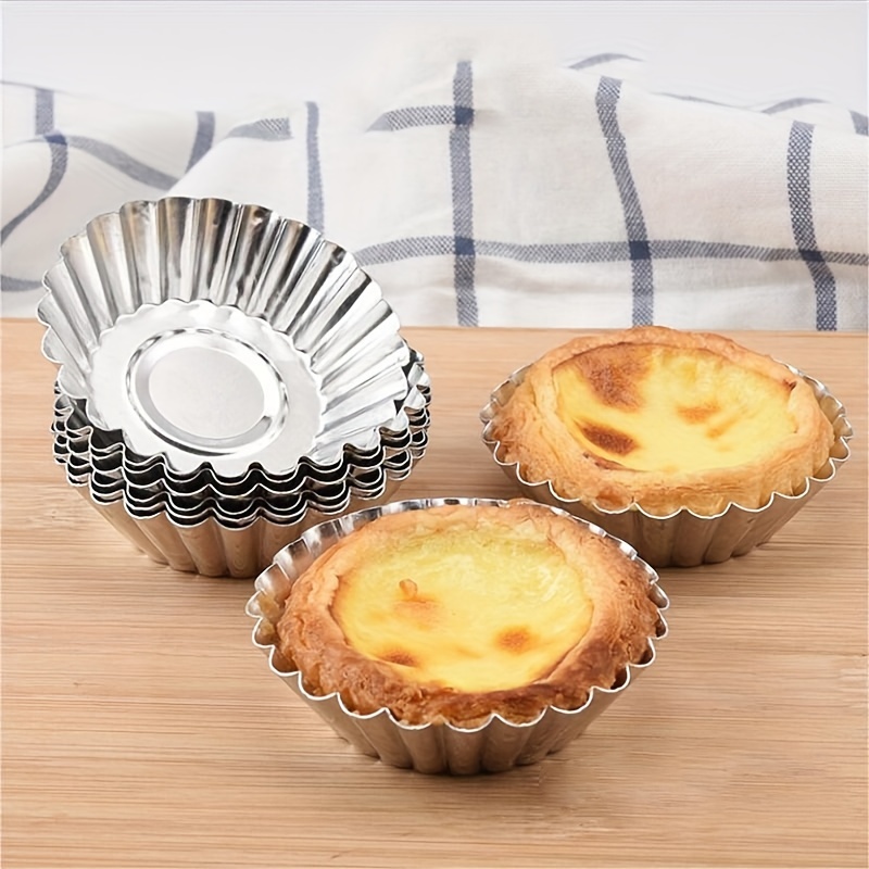 10pcs/set Random Color Silicone Muffin Cups Heat Resistant Steaming Baking  Mold For Pudding, Cake, Rice Cake, Sponge Cake