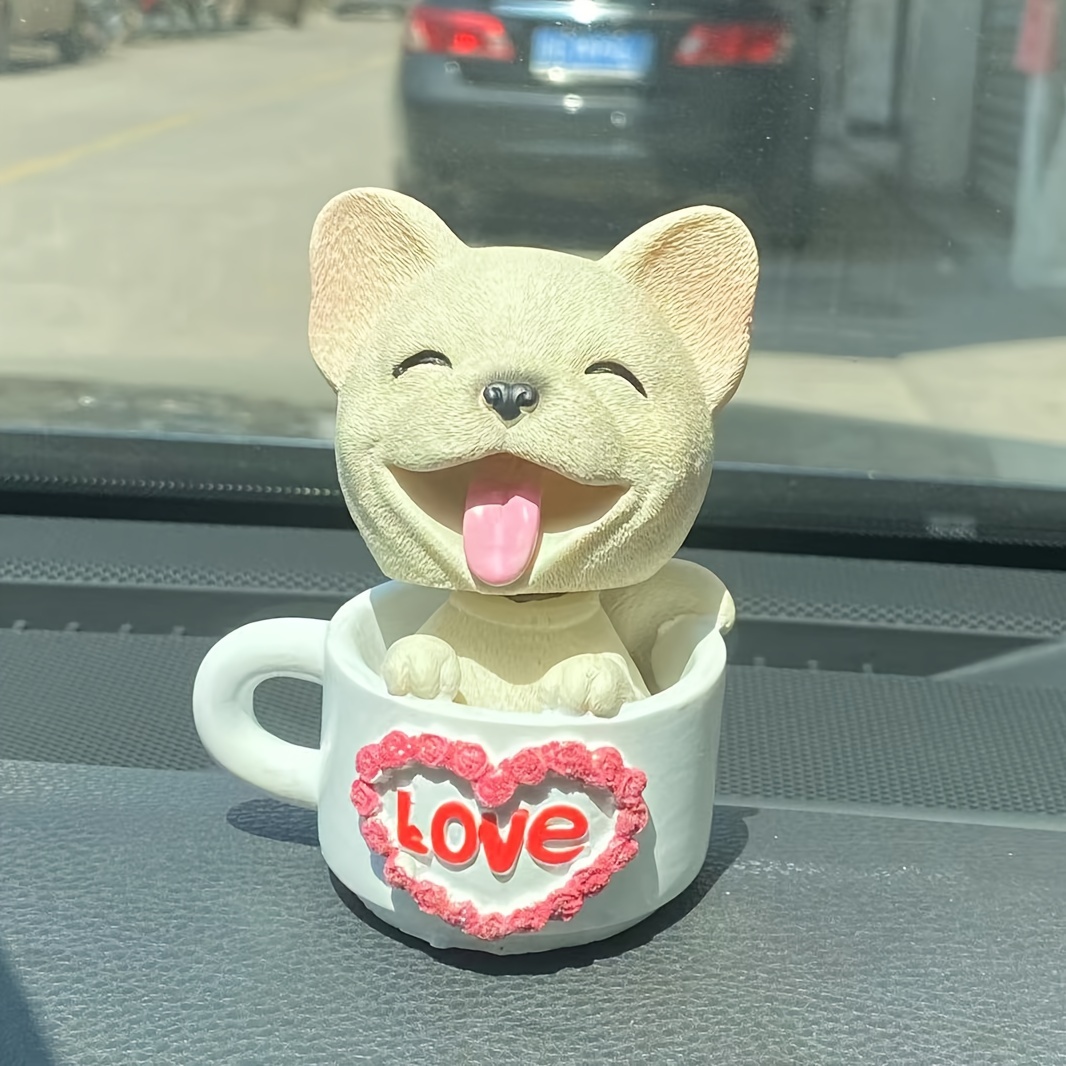 Dachshund Puppy in a Mug Resin Puppy in Ceramic Tea Cup with Paw Prints 6