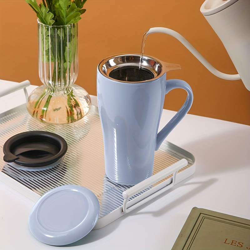 Tasse à thé / mug / avec filtre / couvercle / passoire 1 personne
