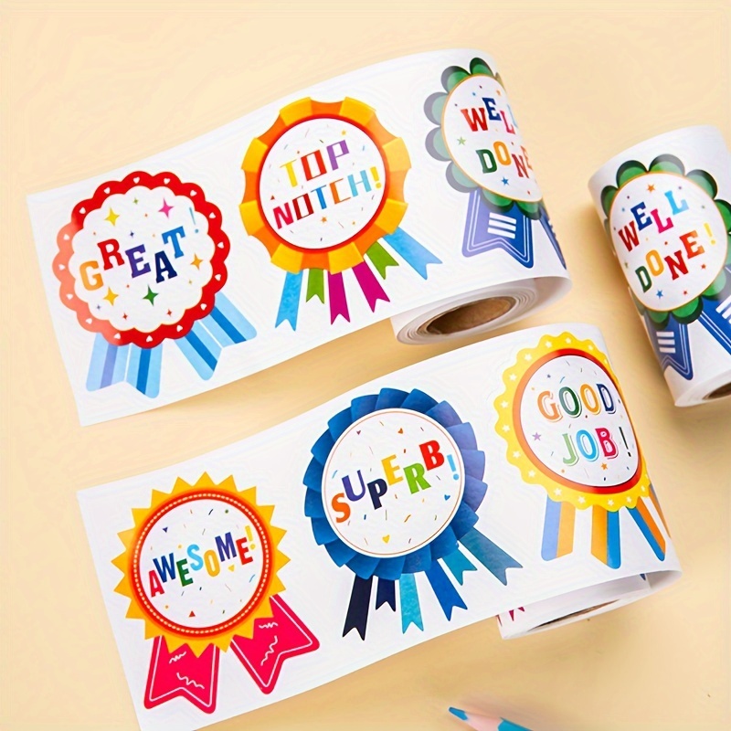 Motivational Stickers, 1200pcs Reward Stickers for Kids in 16 Design,  Naitmsad 1 Inch Teacher Supplies School Stickers Cute Animal Stickers for