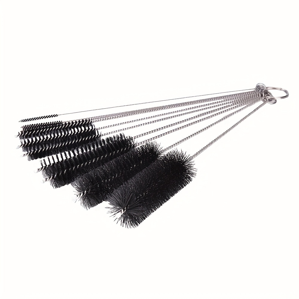 10pcs Shower Head Cleaning Brushes, Mini Orifice Brush, Multi-purpose,  Anti-clog, Small Phone Cleaning Brush, Earphone White