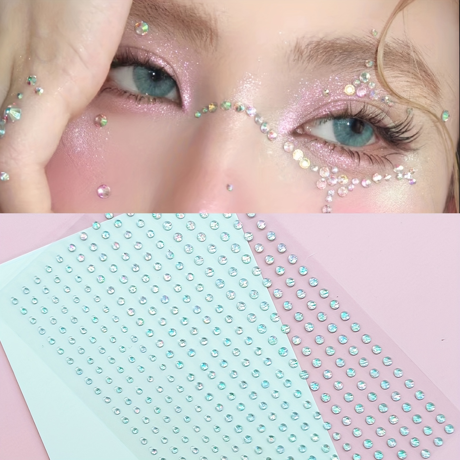 Eyebrows, Face Drills, Makeup Rhinestones, Face Decoration, Tears, Colored  Eye Makeup Stickers, Party Festival Makeup Decorations, Faces, Body Colored  rhinestoness Jewelry Stickers
