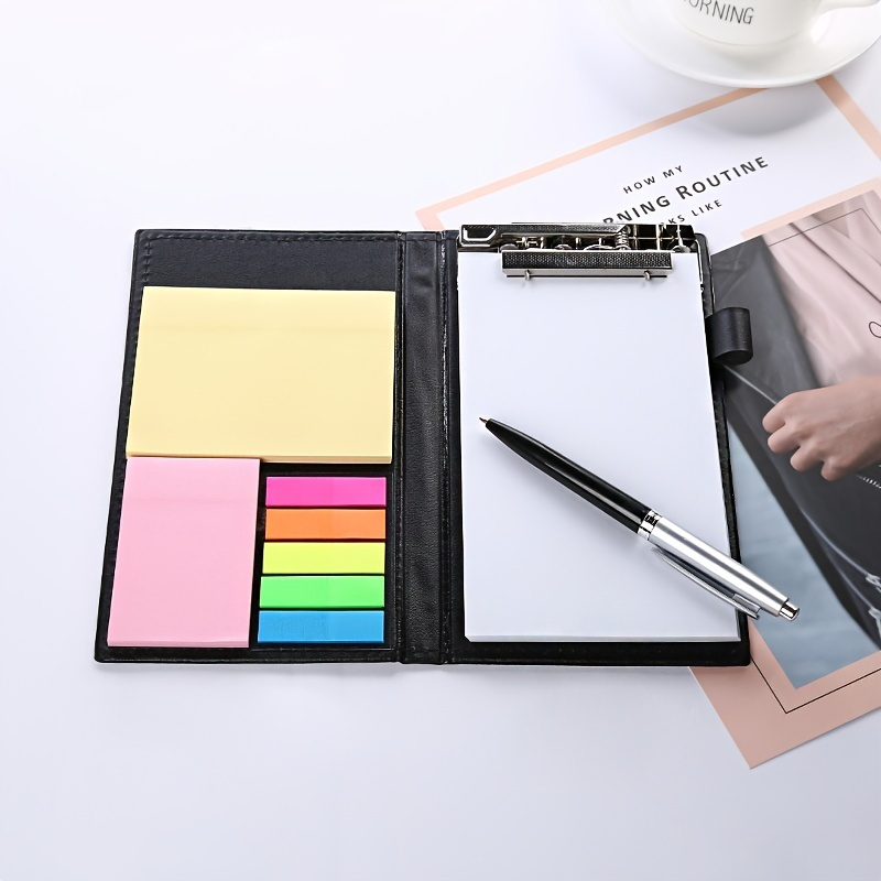 50 Sheets Simple Black Sticky Notes Student Portable Mini Black Memo Pad