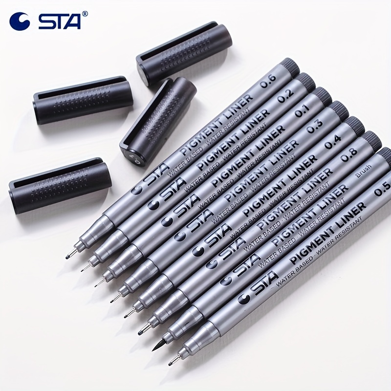 Sta Calligraphy Pen Waterproof Markers Soft Brush Pens For