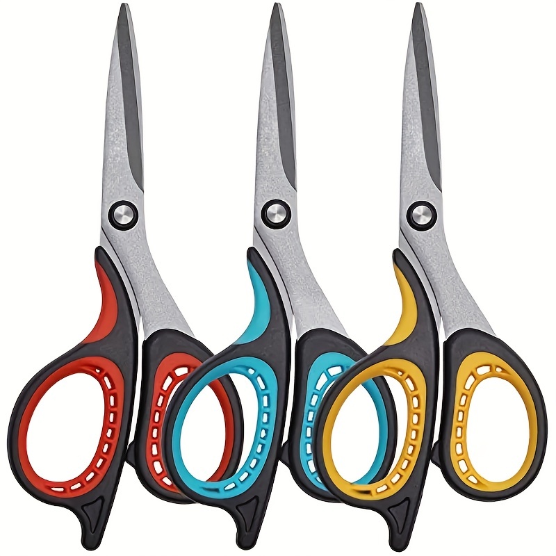 Deli Black Blade Scissors All Purpose Non Stick Stainless Steel Craft Sharp  Fabric Scissors for Office School Home - AliExpress