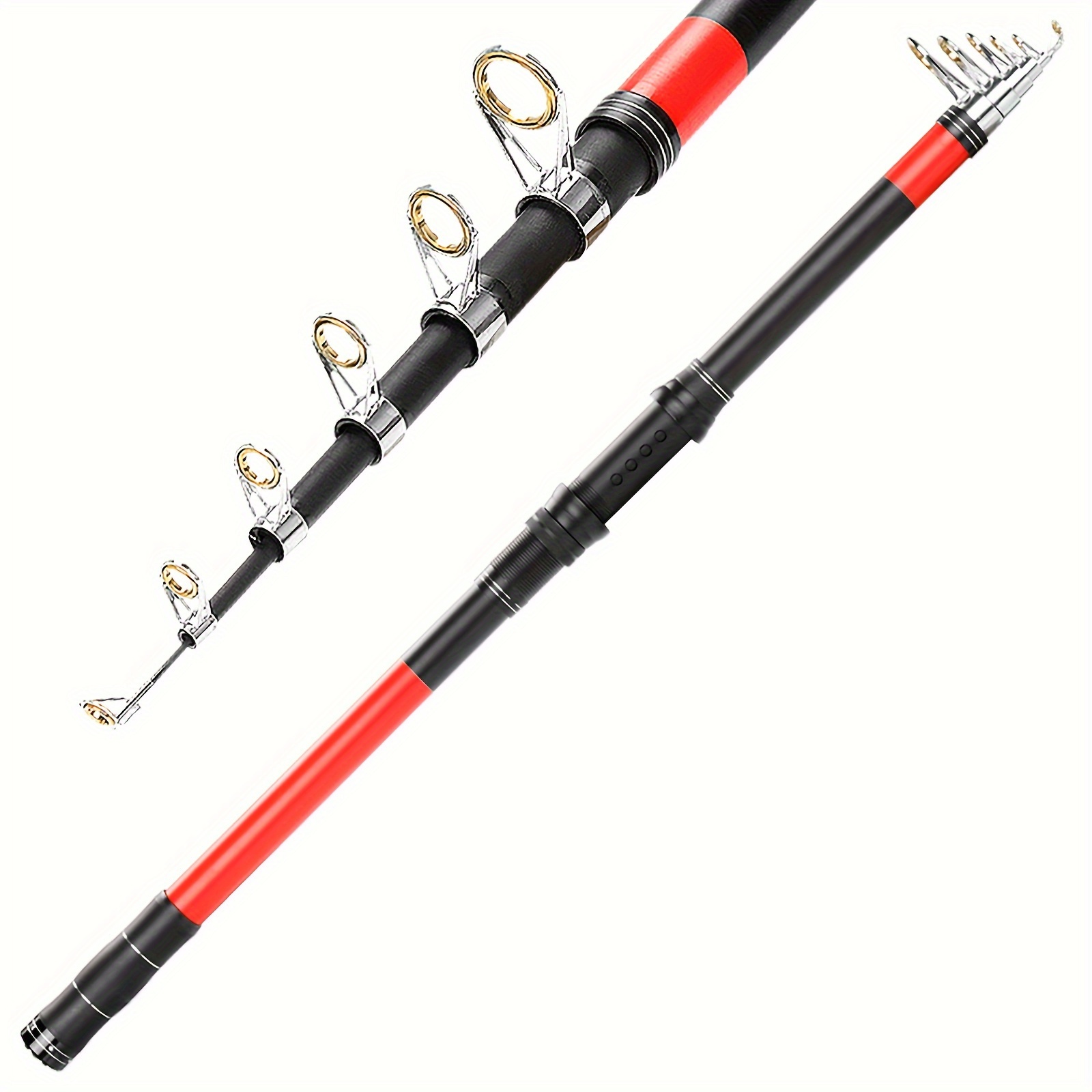 Fishing Rod Telescopic Sensitive Portable Convenient Comfort Fishing Pole  Surf Rods for Beach Fishing Inshore Fishing Trout Salmon Beginners 6.9Ft 