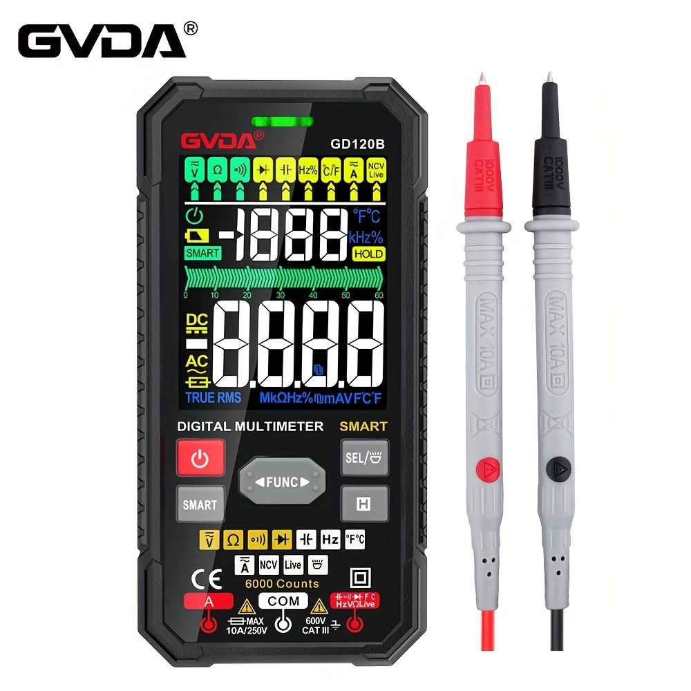 GVDA-medidor de nivel de sonido Digital, sonómetro, medidor de sonido,  decibelios, 30-130dB, portátil, medidor de ruido