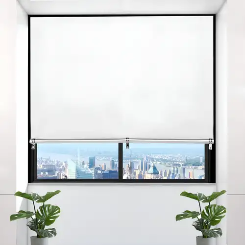 Cortina opaca con ventosa, cortinas enrollables con ventosas, cortina  portátil temporal para ventana, aislamiento térmico, protección UV, para
