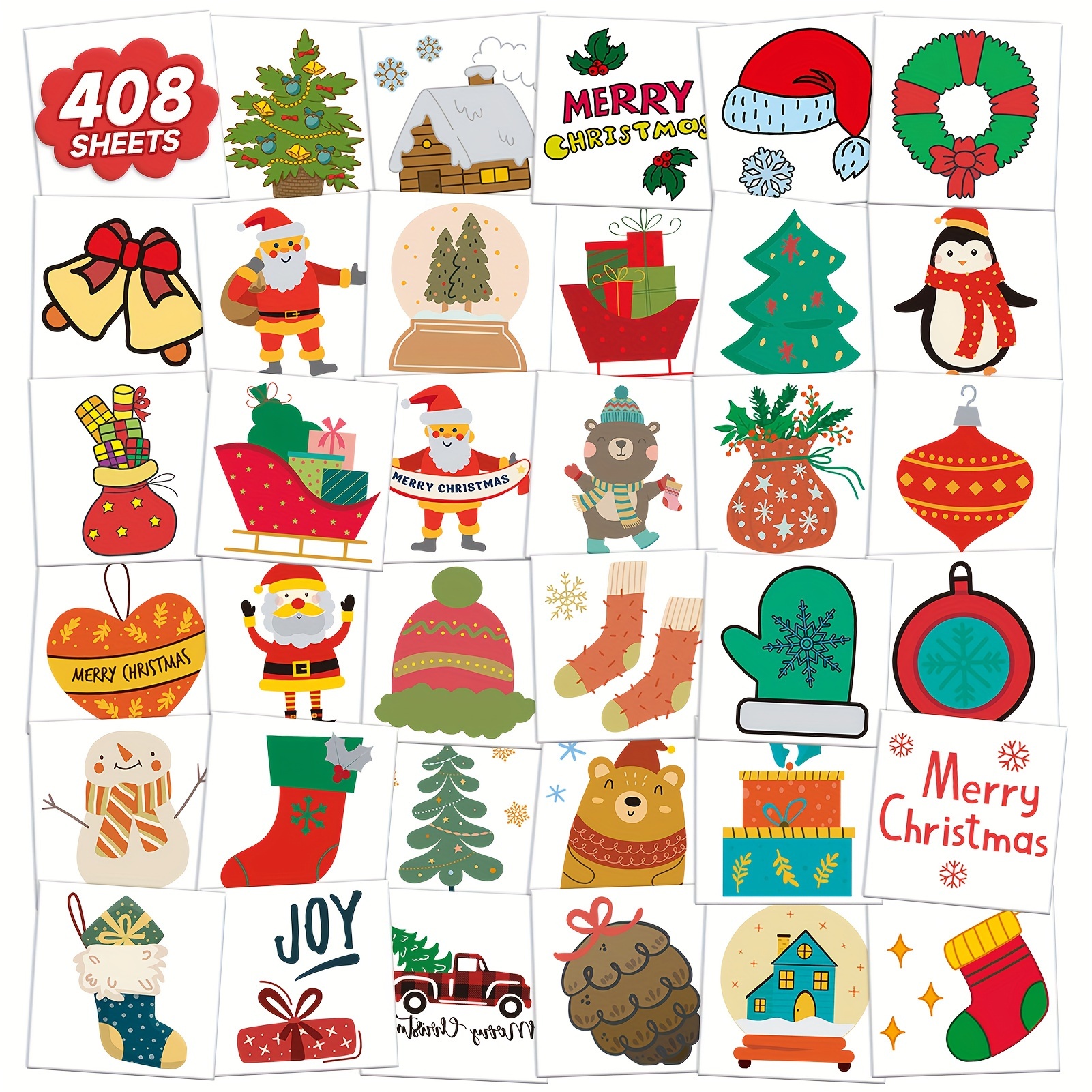  Stampcolour Christmas Printable Temporary Tattoo Paper