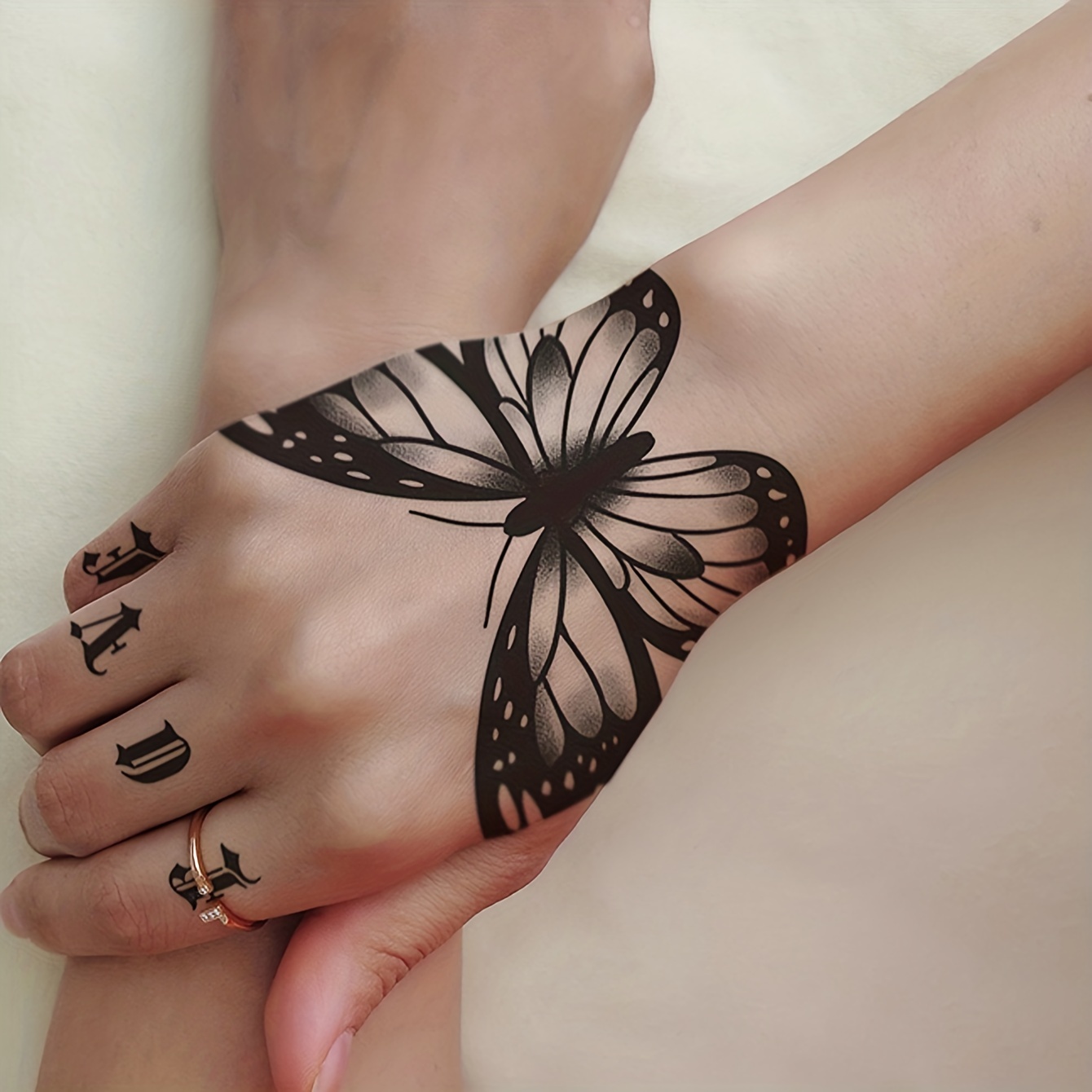 6 Large Sheets Colorful Butterfly Temporary Tattoos For - Temu