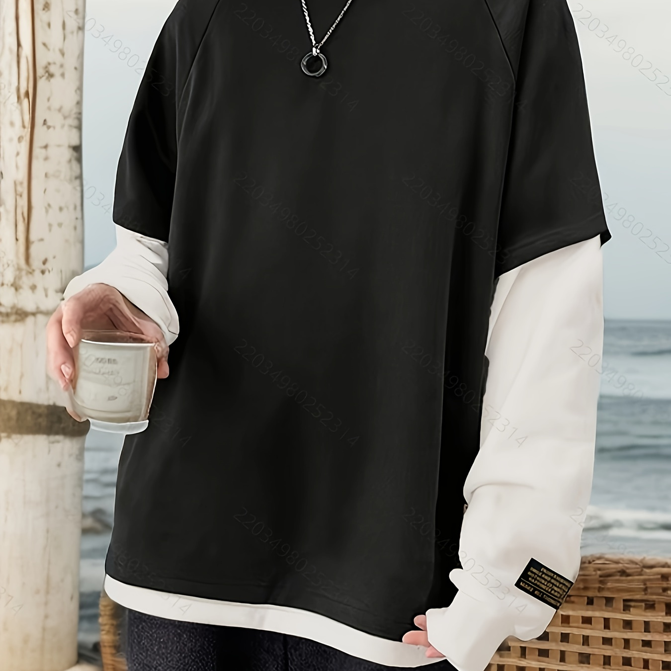 

Men's Casual Sweatshirt - Loose Fit, Long Sleeve, Round Neck Pullover For Spring & Fall, For Autumn, Spring