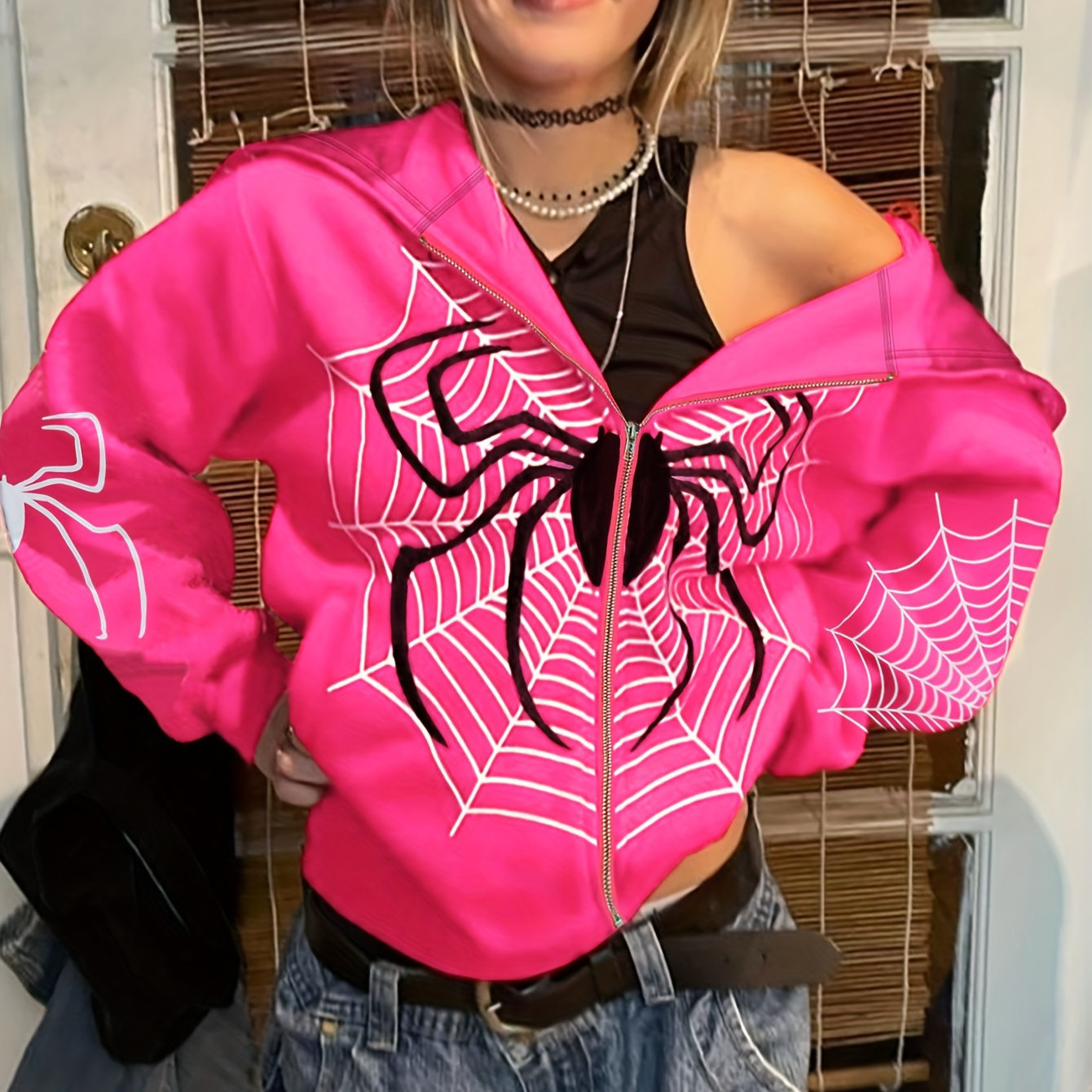 

Spider Web , Long Sweatshirt, 's Clothing