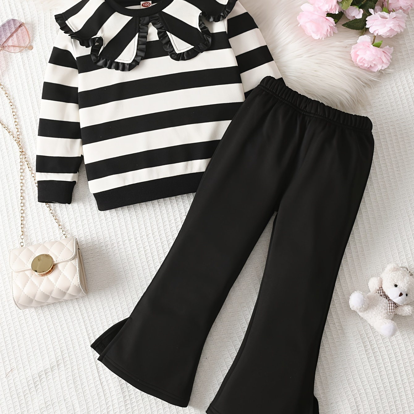 

Doll And Long Sleeve Top And Bottom Pants Set 's And 2pcs Set, For