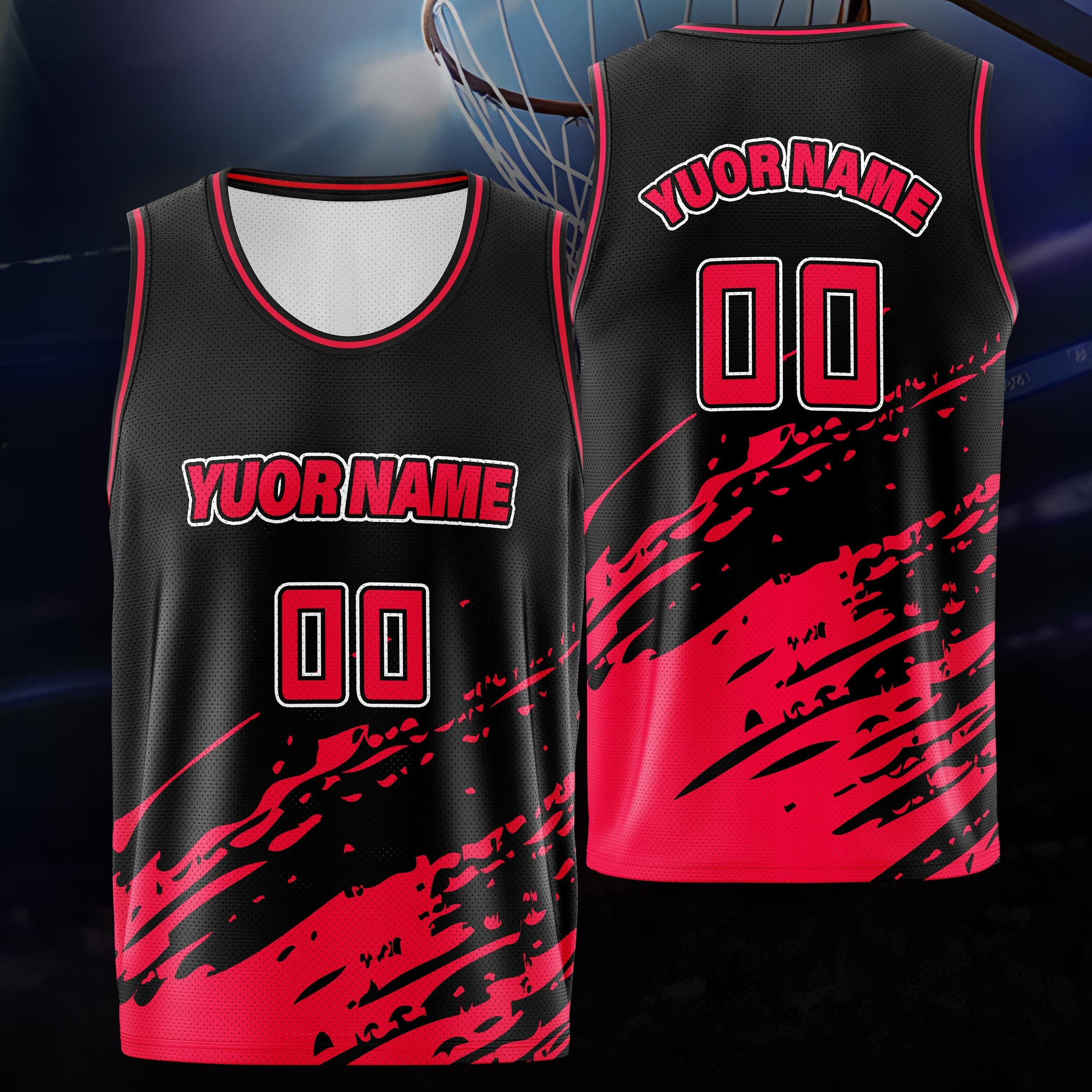 

Men's Customized Name And Number, Basketball Sports Tank Top Training Party, Comfortable Fit Breathable Outdoor Sports Leisure