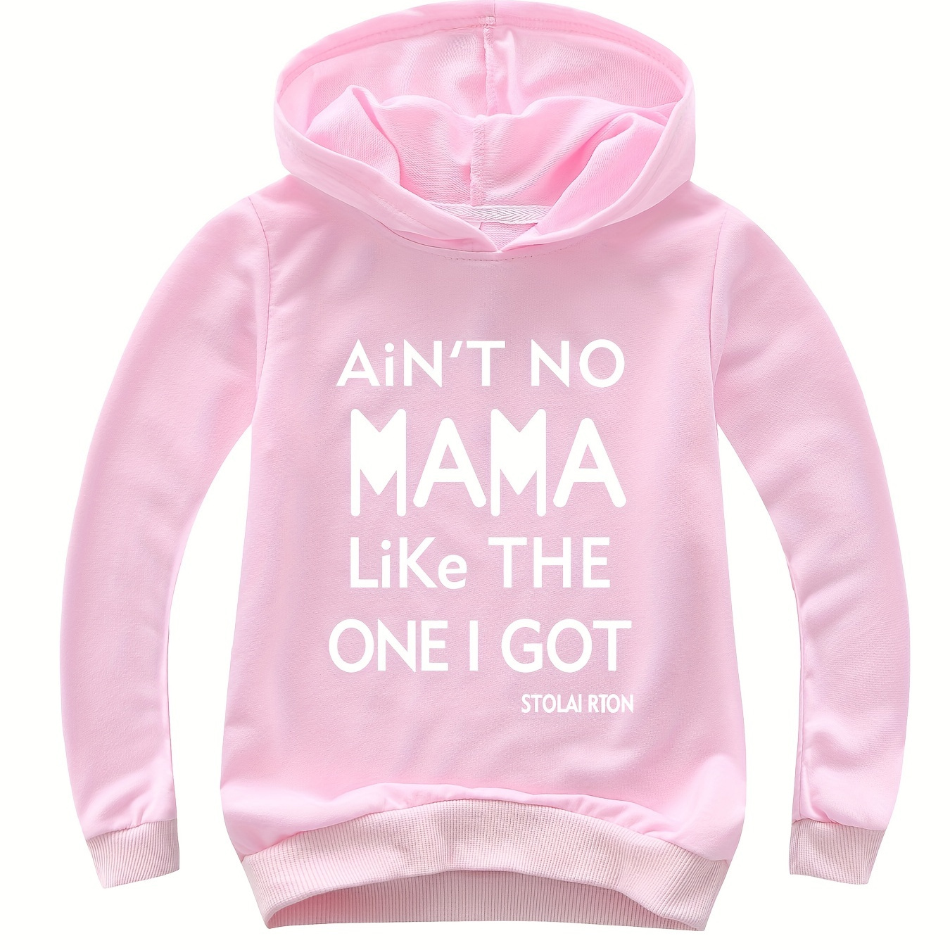 Cozy Kids Letter Print Hoodie - Soft Pullover Sweatshirt for Boys, Girls, and Toddlers