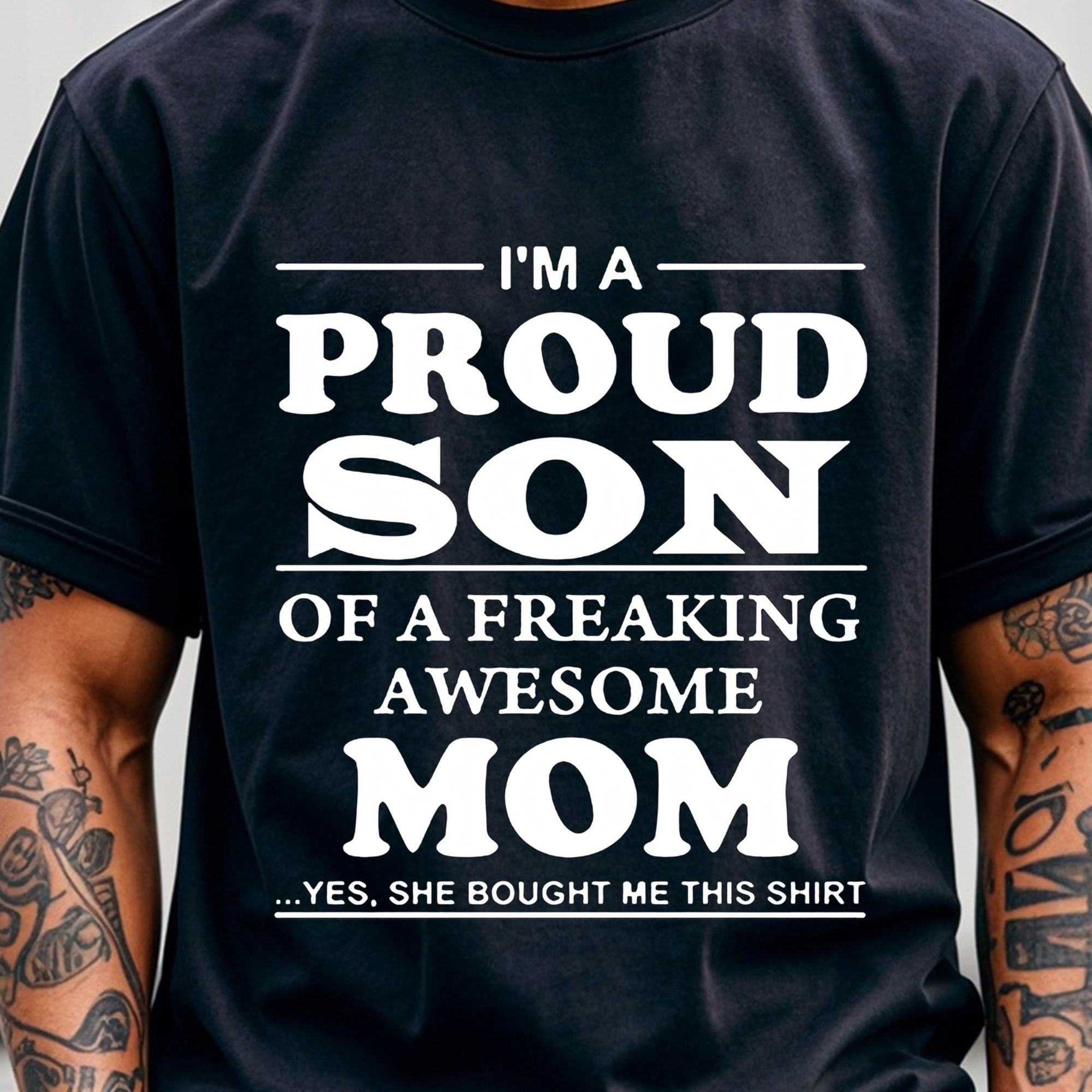 

I'm A Proud Son T-shirt For Man Men's T-shirt T-shirt For Men Cotton T-shirt For Men Funny T-shirt Graphic T-shirt Crew Neck T-shirt Weekend Casual Running