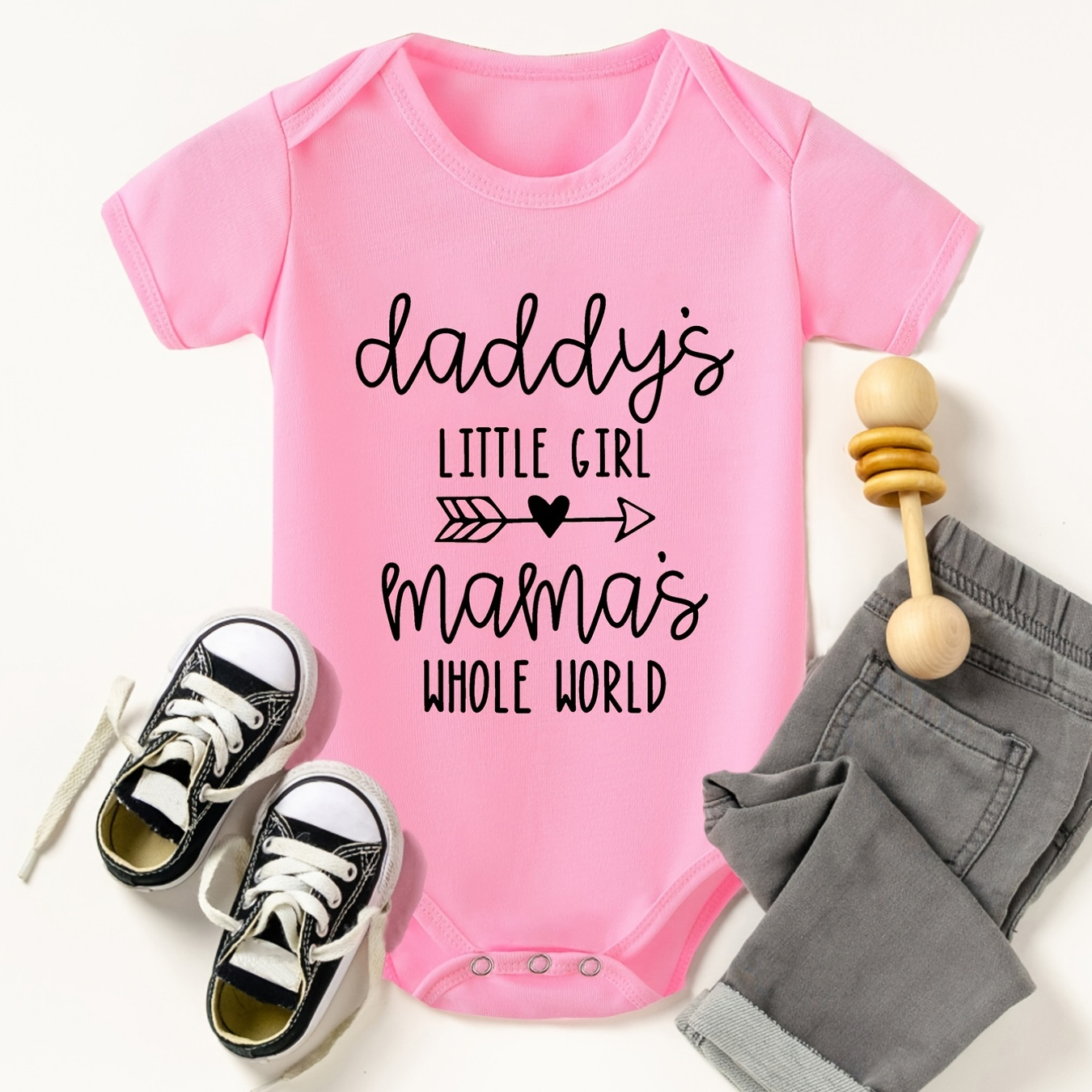 Daddy Little Girl Baby Clothes Temu