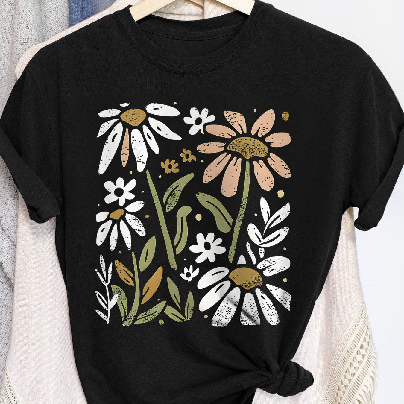 

Floral Print T-shirt, Short Sleeve Crew Neck Casual Top For Summer & Spring, Women's Clothing
