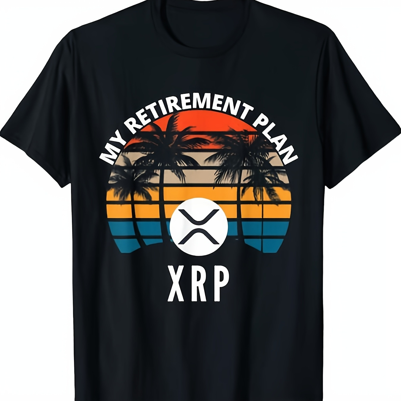 

Xrp Graphic T-shirt, Men's Cotton , Casual Crew Neck Tee, With Slight Stretch, Regular Fabric Top, For Daily & Weekend Casual Wear