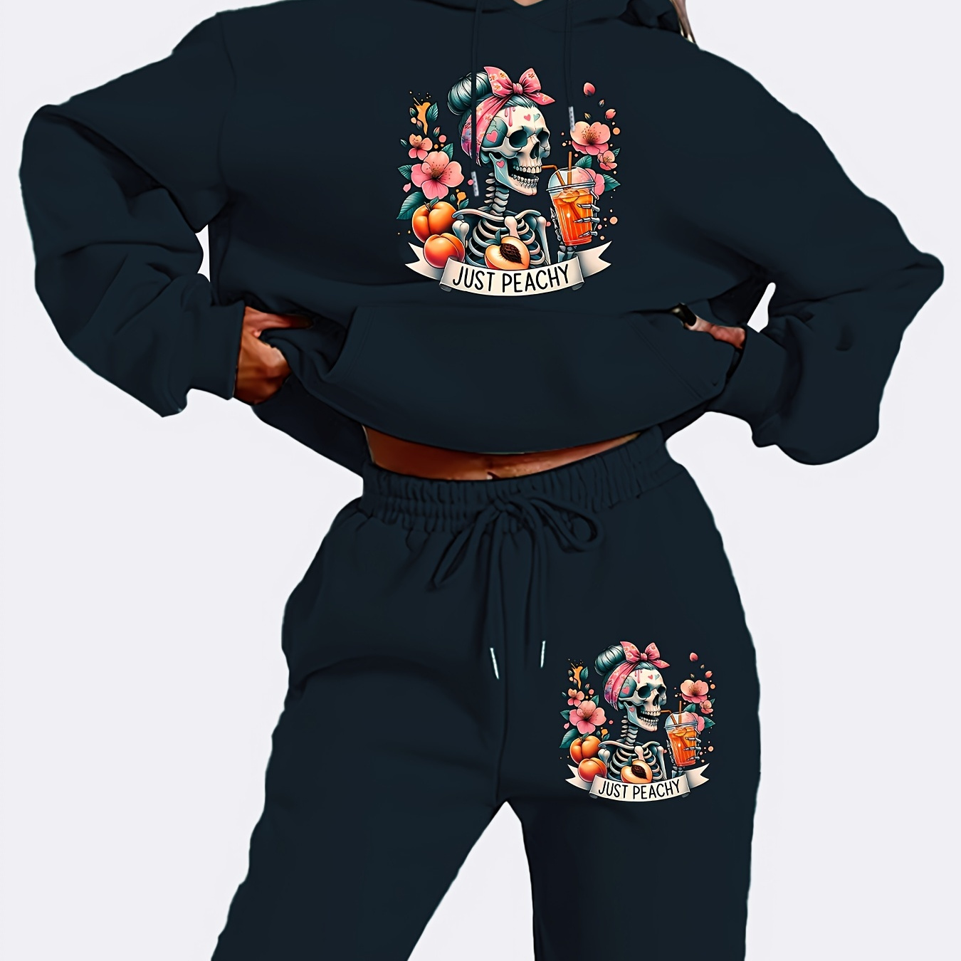 

[top-] Women's Skull & And Set - Long Sleeve , Polyester , - For Fall/