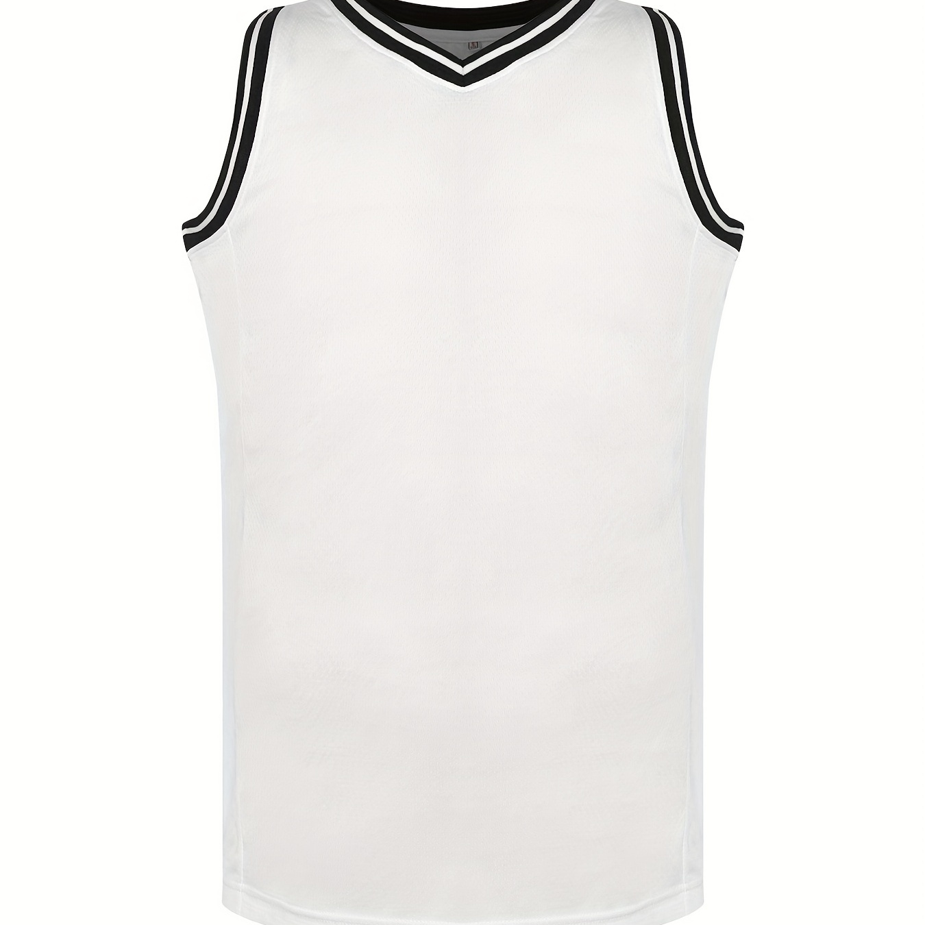 Men's Solid Basketball Jersey, Active Slightly Stretch Breathable Moisture  Wicking Sleeveless Basketball Shirt For Outdoor - Temu