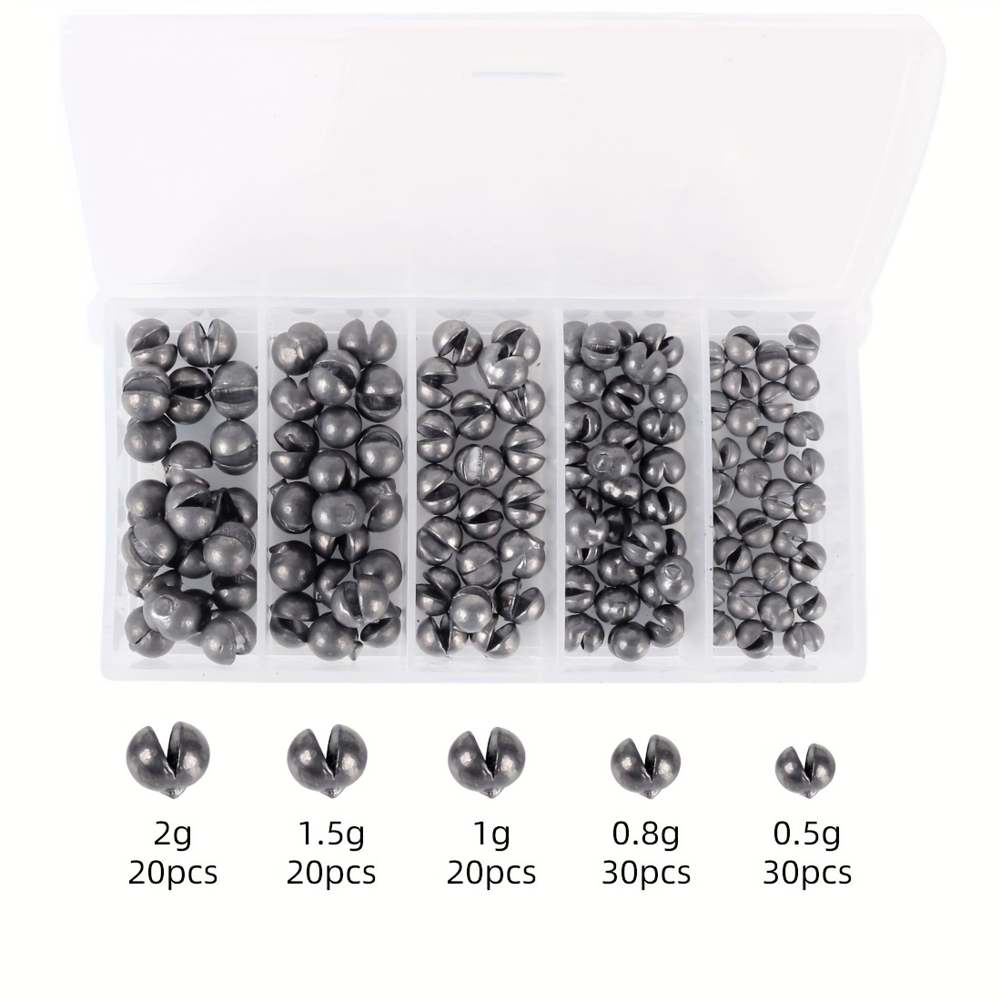 

120pcs Split Shot Fishing Sinkers Kit - Get More Fish With These Tackle & Accessories!