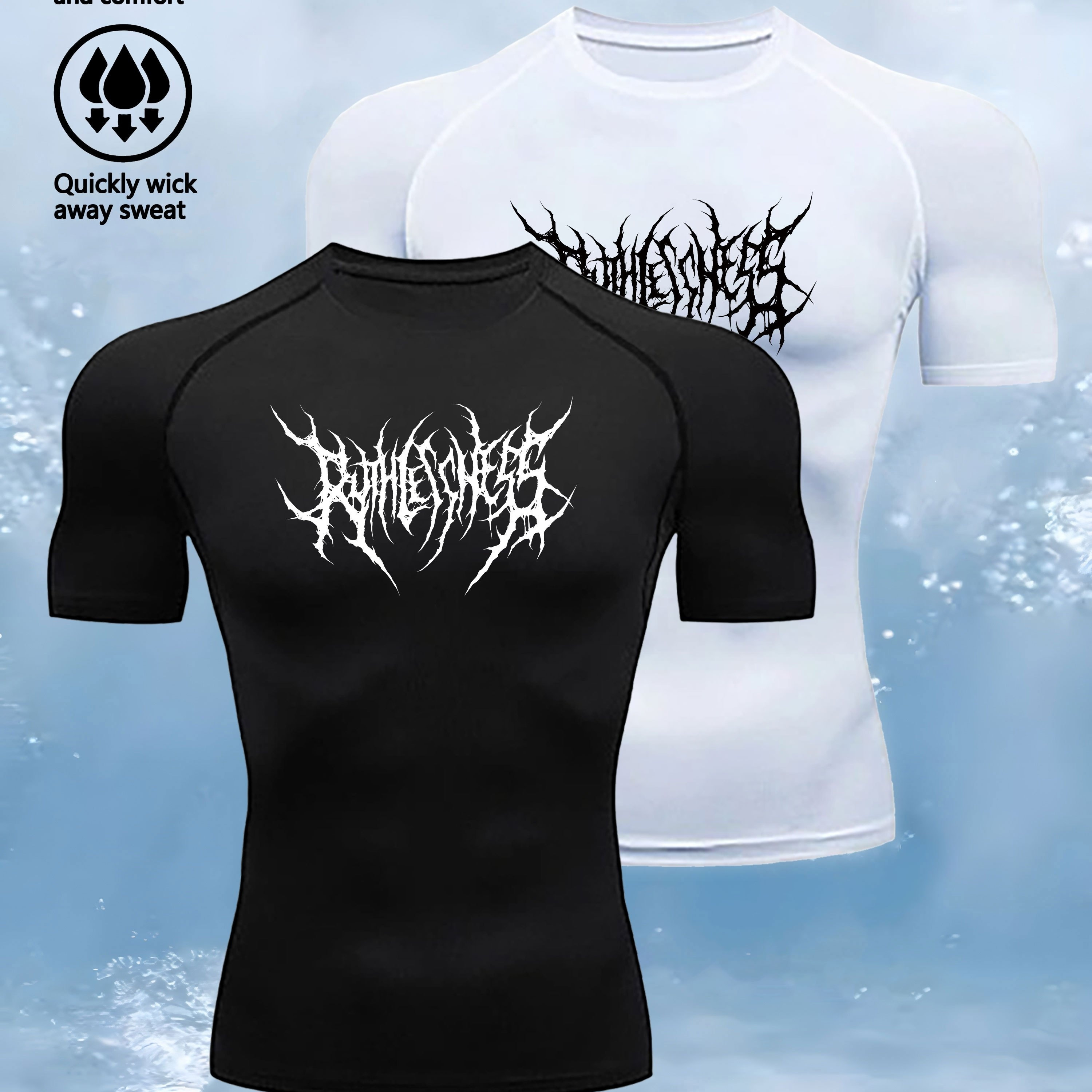 

2pcs -dry T-shirts - Y2k , & , , Athletic For , Gym, & - Washable, /elastane