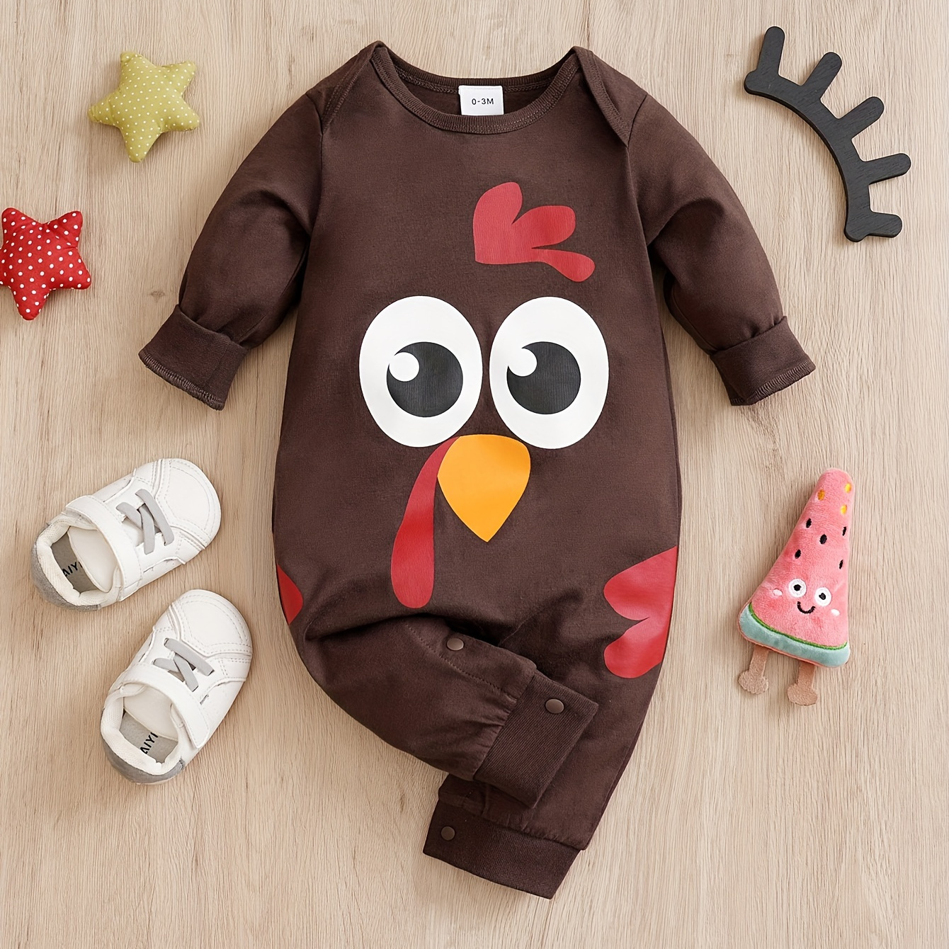 

Turkey Up, Graphic Fall Long Sleeve Bodysuit, Suitable For And