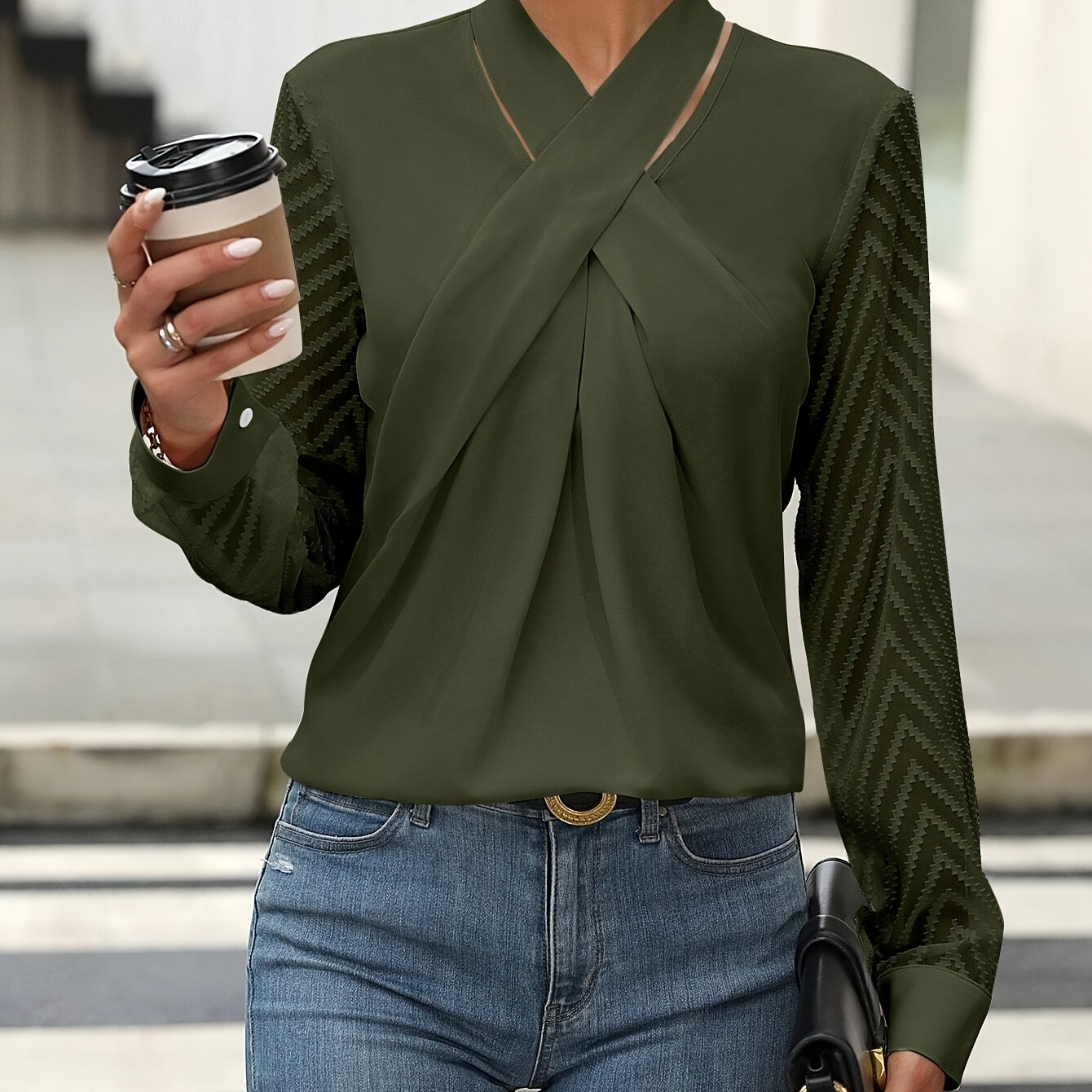 

Casual Polyester Blouse With -over Front And Back, Machine Washable, , Adult Unisex Fashion Shirt