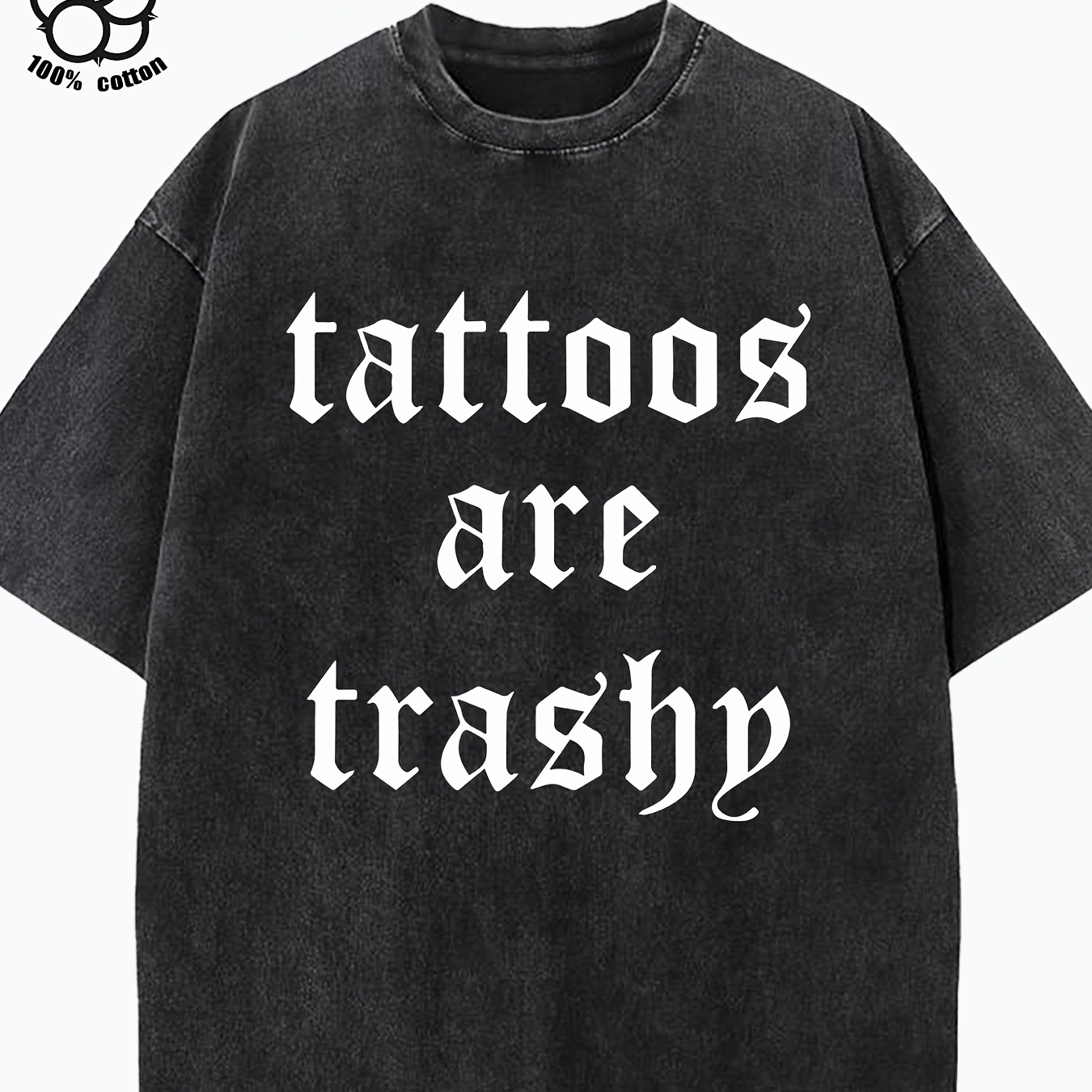 

Letter Print For Men's Casual Round Neck Short Sleeved T-shirt Cotton, Comfortable And Textured For All , Suitable For Adults To Wear