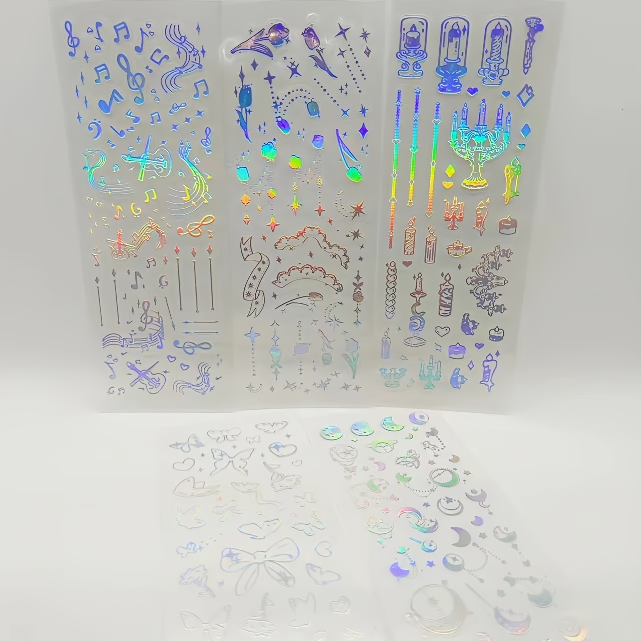 Holographic Stickers Resin Stickers For Art Craft Stickers - Temu