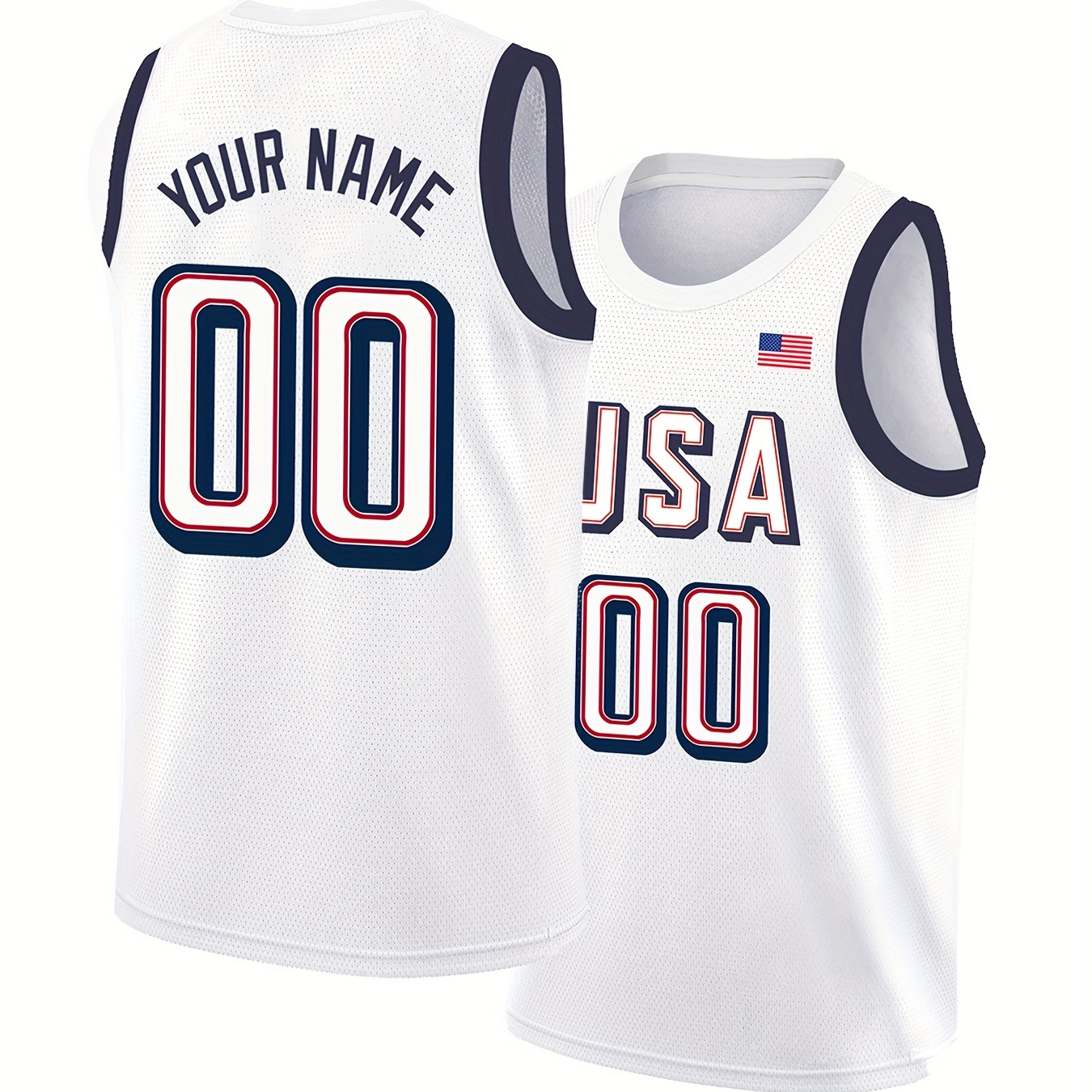 

Custom Men's Basketball Jersey - Personalized Name & Number, Embroidered, Breathable Polyester, S-3xl