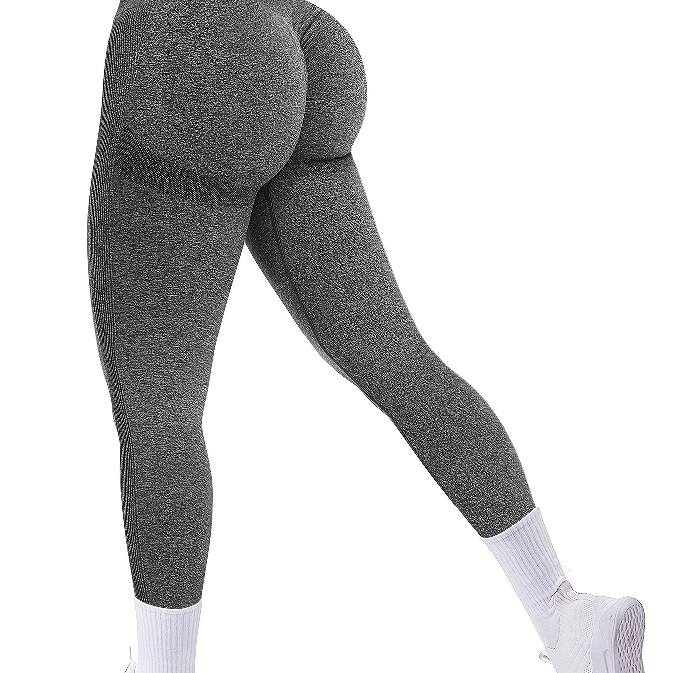  Women Scrunch Butt Lifting Seamless Leggings Smile Contour  Booty High Waisted Workout Yoga Pants