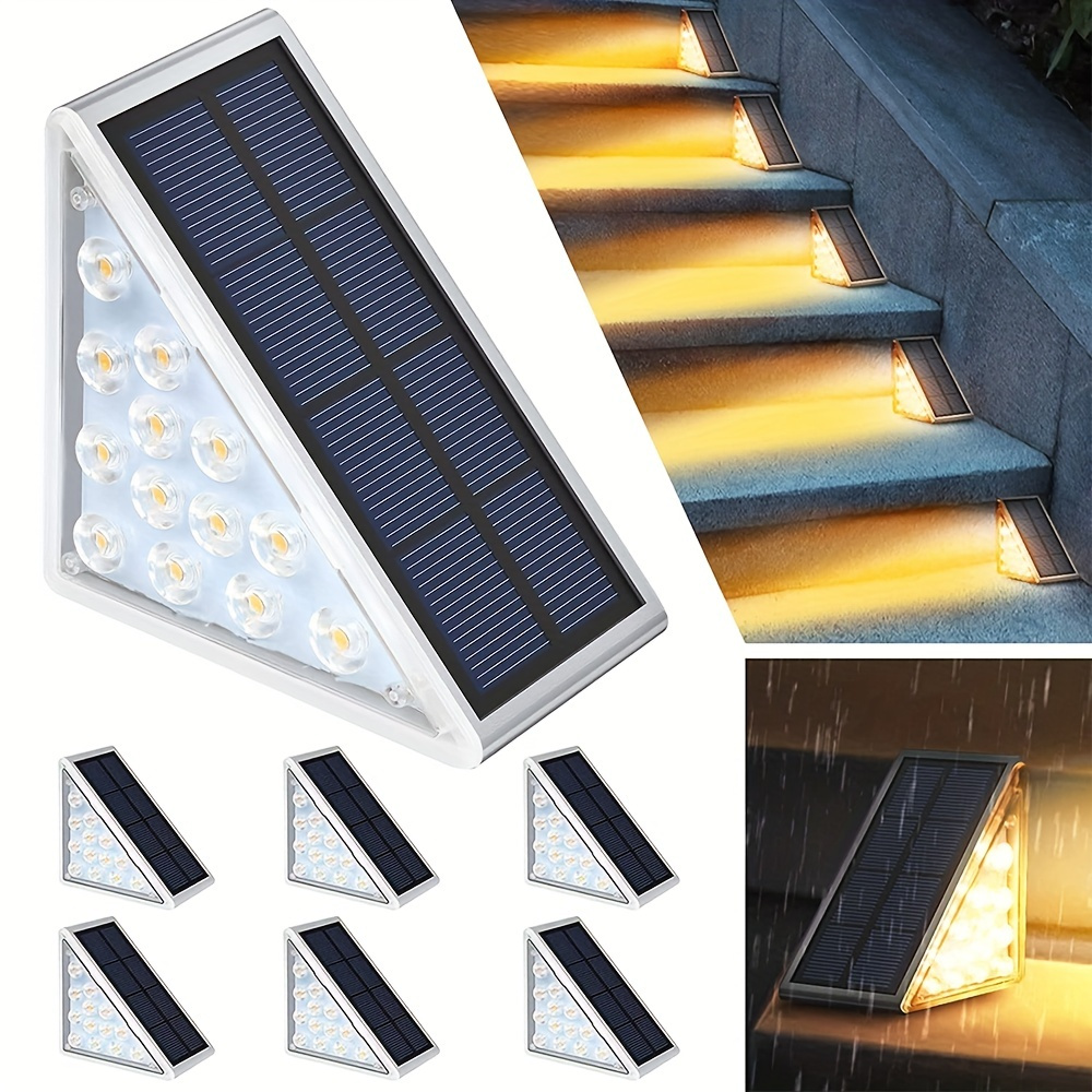 Yescom Set of 5 Warm White LED Deck Lights Outdoor Garden Malls Stair  Landscape Lamps Low Voltage Waterproof 