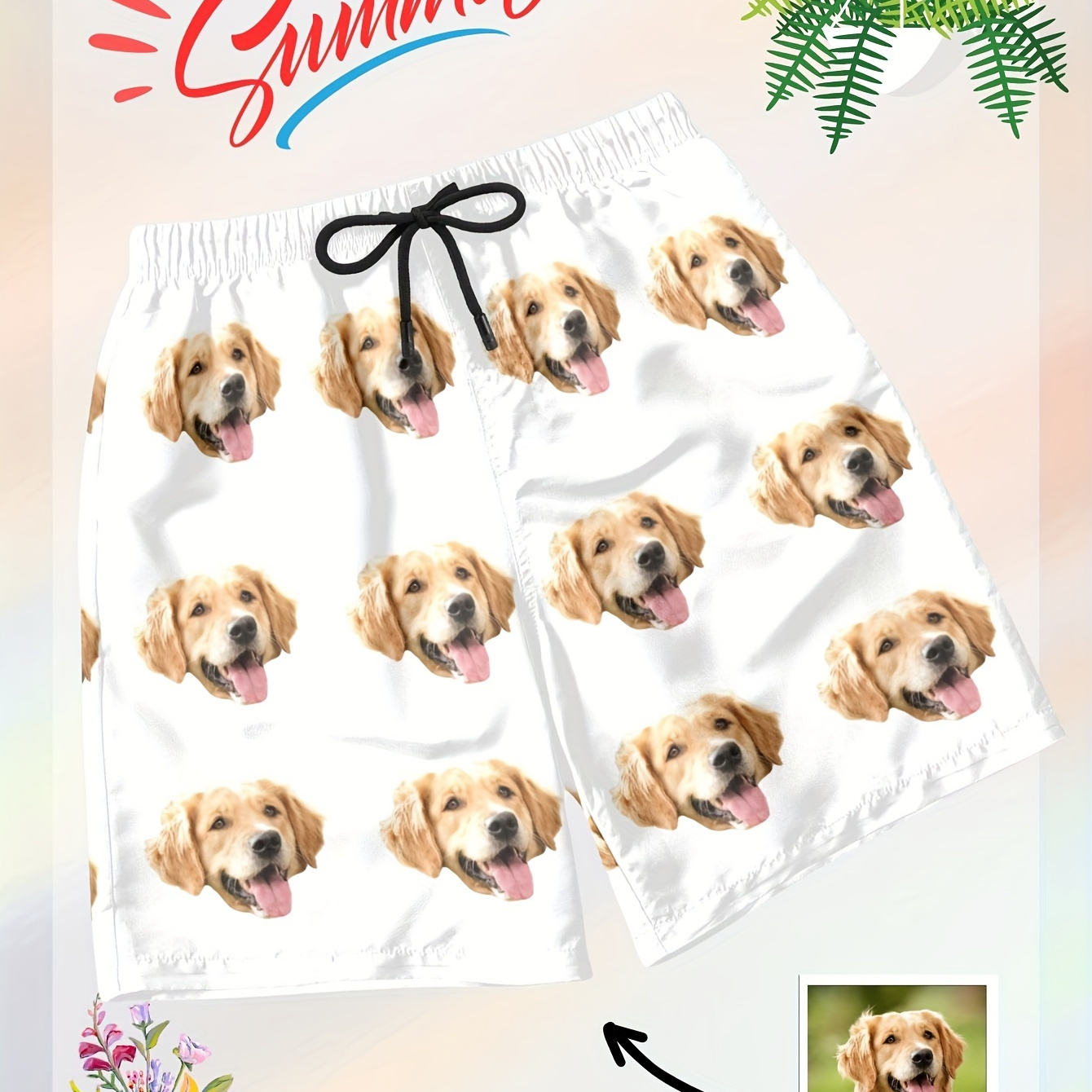 

Custom Photo Print Men's Shorts - Comfortable, Breathable & Soft | Casual Wear, Beach & Swimming | Unique Gift For Husband, Boyfriend | Fun Party & Birthday Present