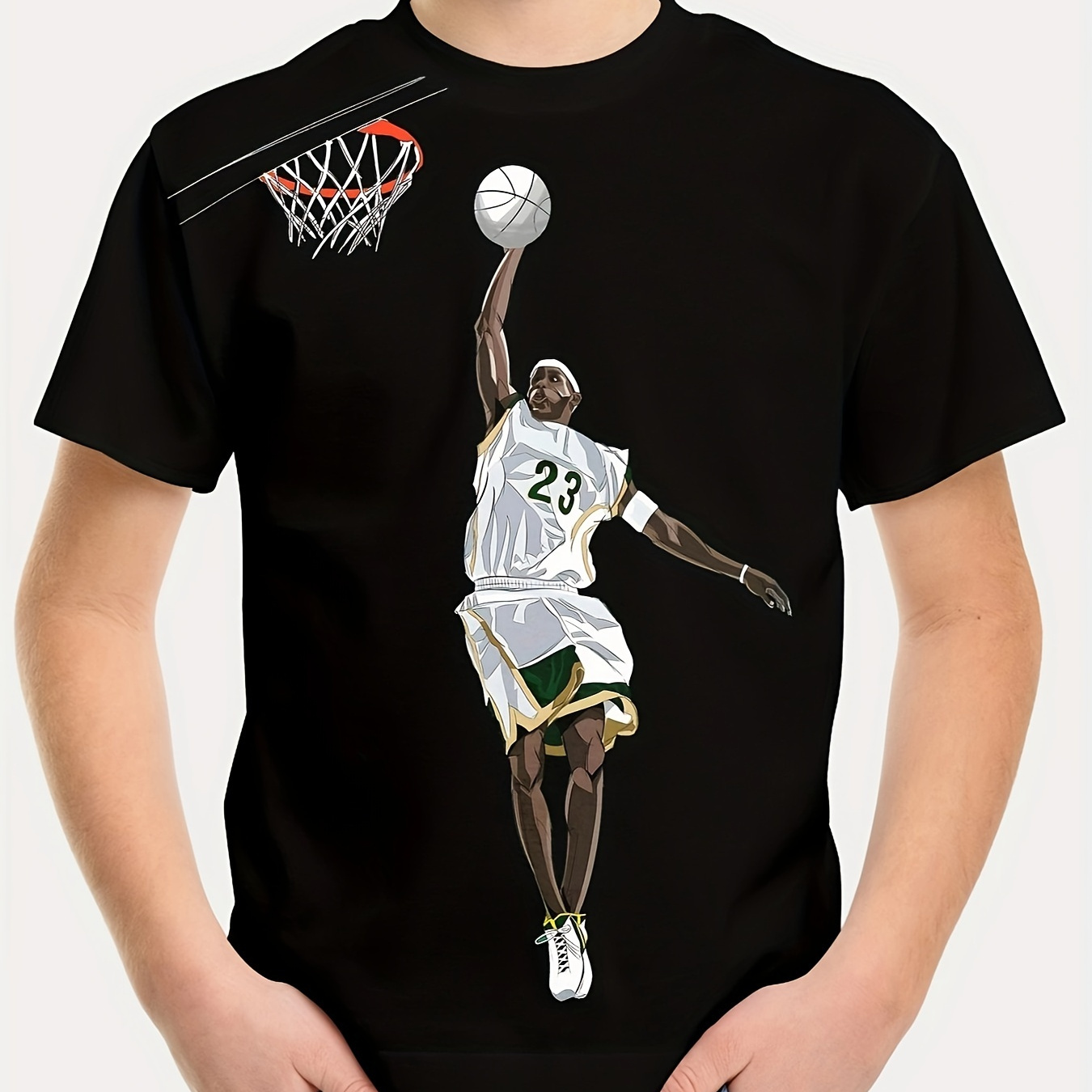 

Basketball Player 3d Print T-shirts For Boys - Cool, Lightweight And Comfy Summer Clothes!