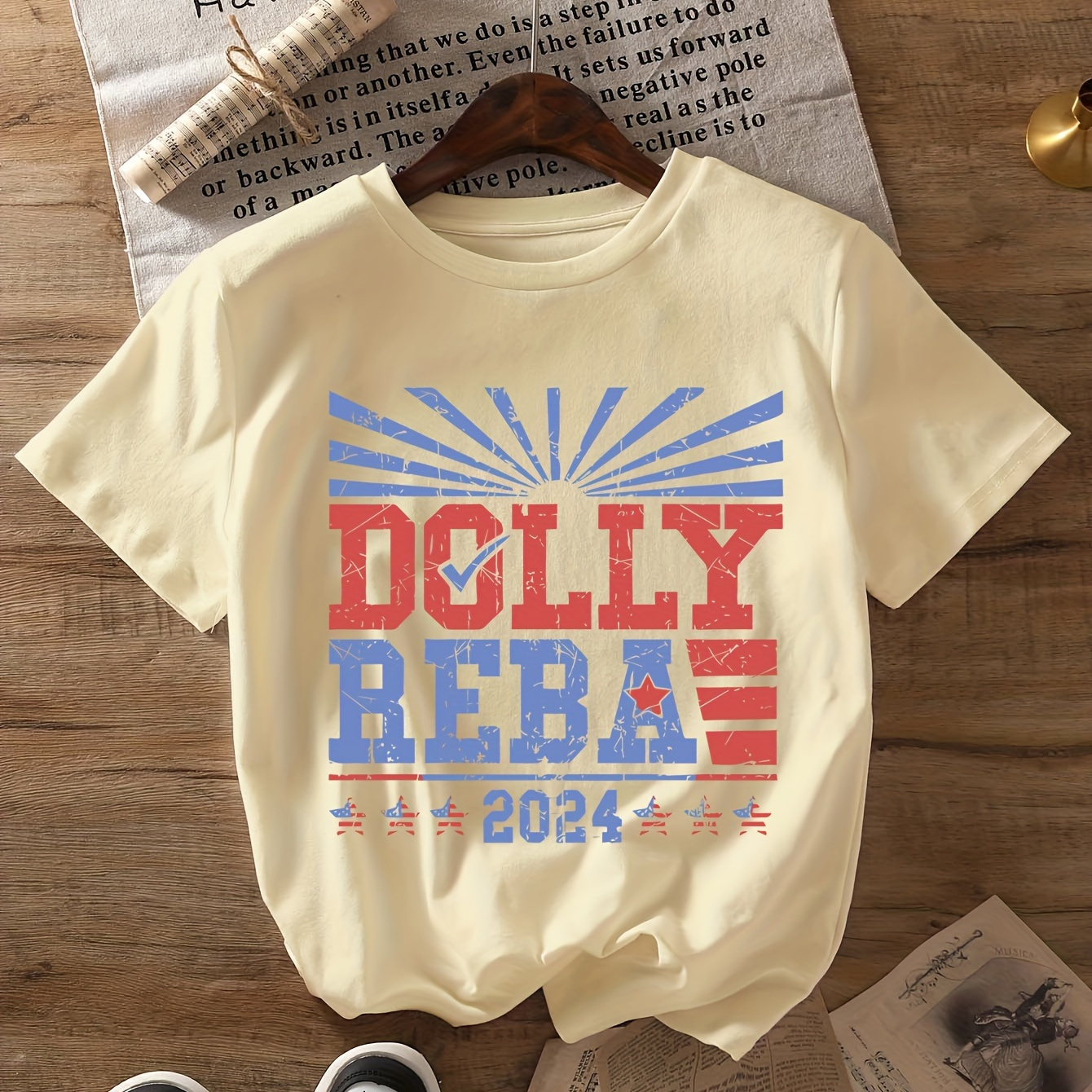 

2024 Graphic Tee - Women's T- Sleeves, Polyester , For & Summer