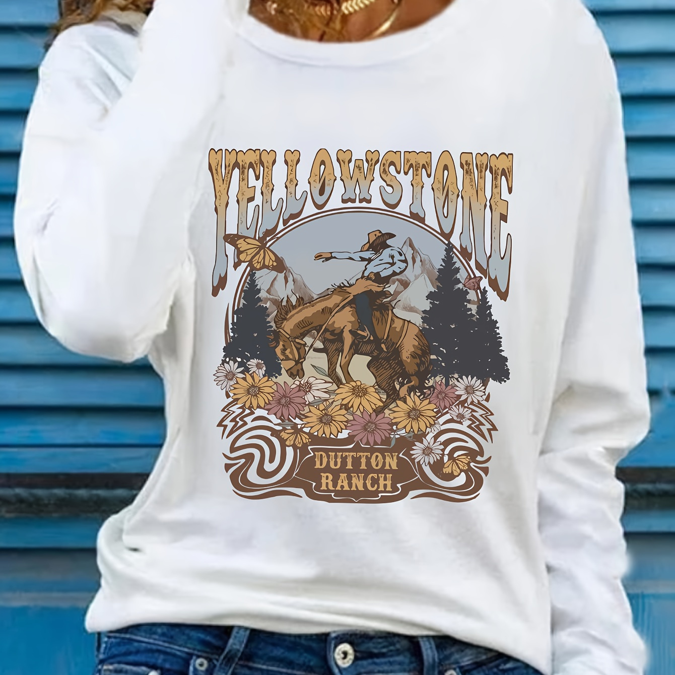 

Long-sleeve Round-neck Riding Shirt For Spring And Autumn